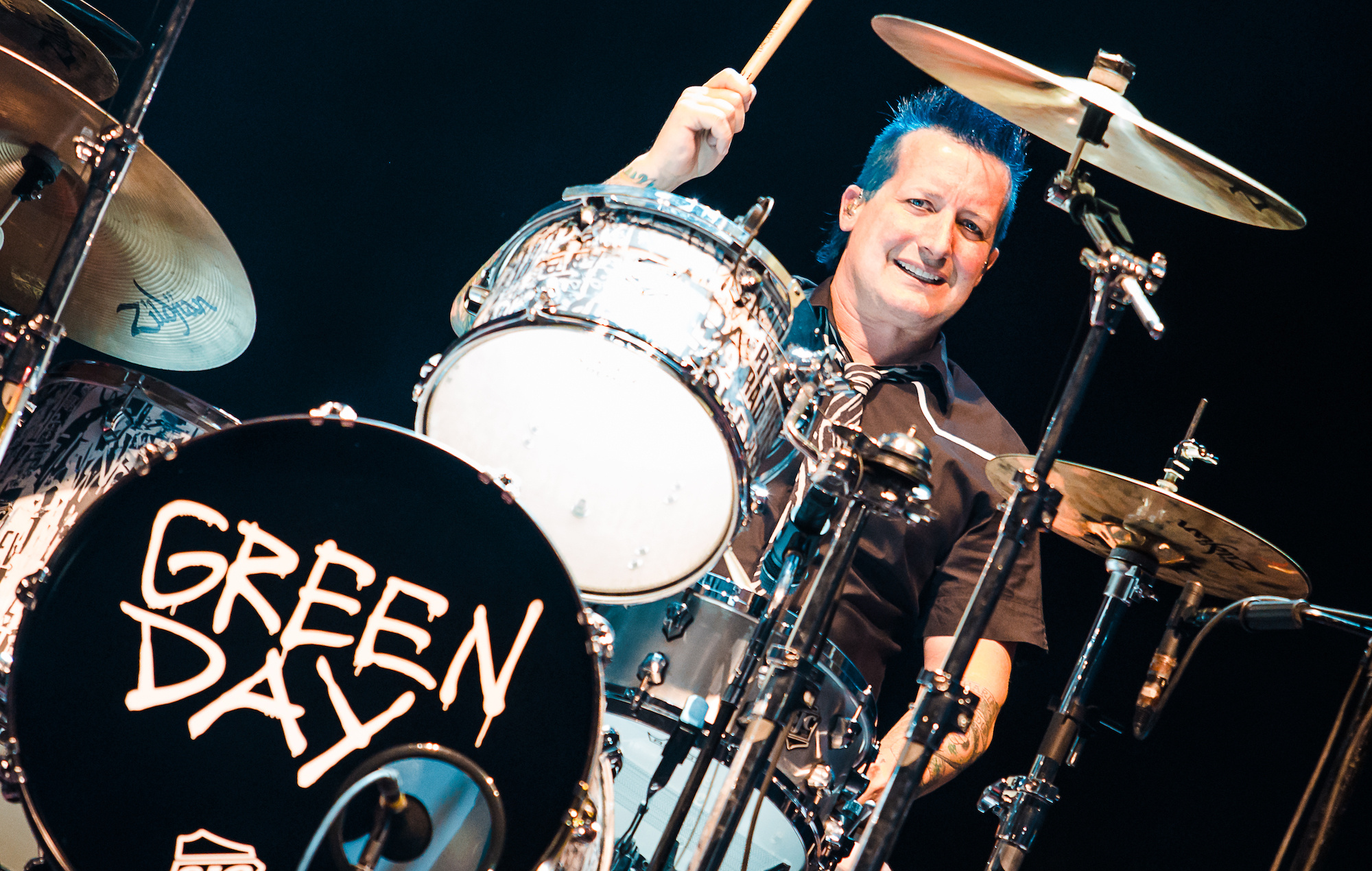 Tre Cool, Cool reflects, Live show, Drummer, 2000x1270 HD Desktop