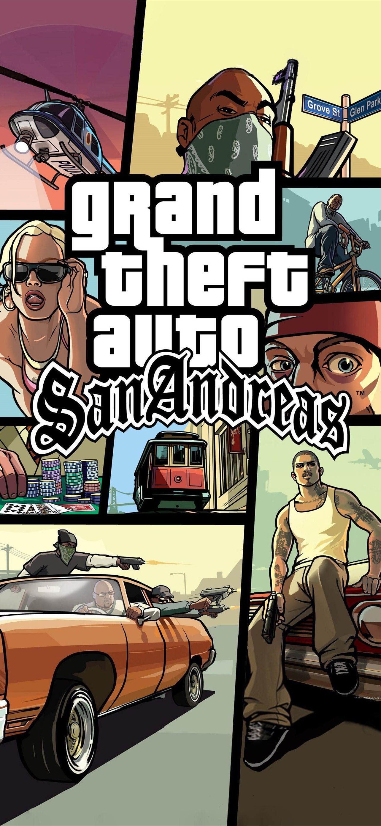 GTA: San Andreas, Grand Theft Auto Wallpaper, 1290x2780 HD Phone