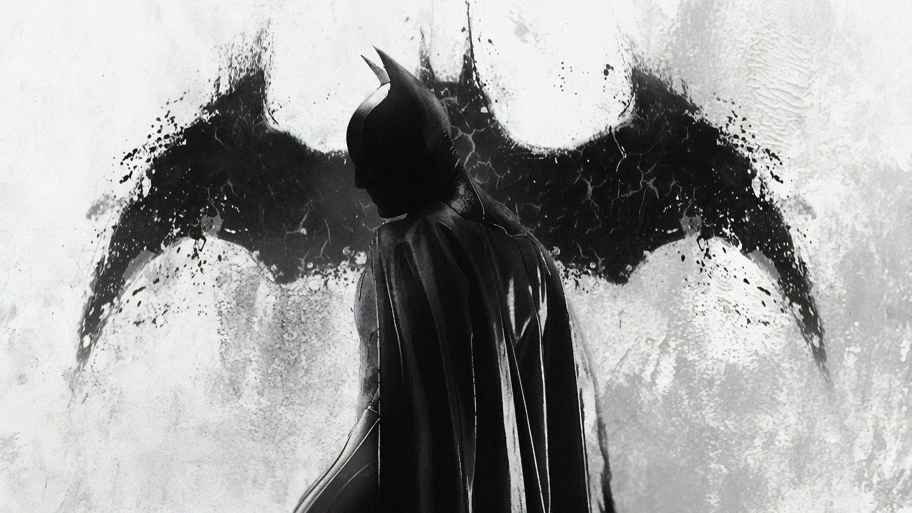 Batman Sign, DC Comics, Superhero emblem, Dark knight vigilante, 3840x2160 4K Desktop