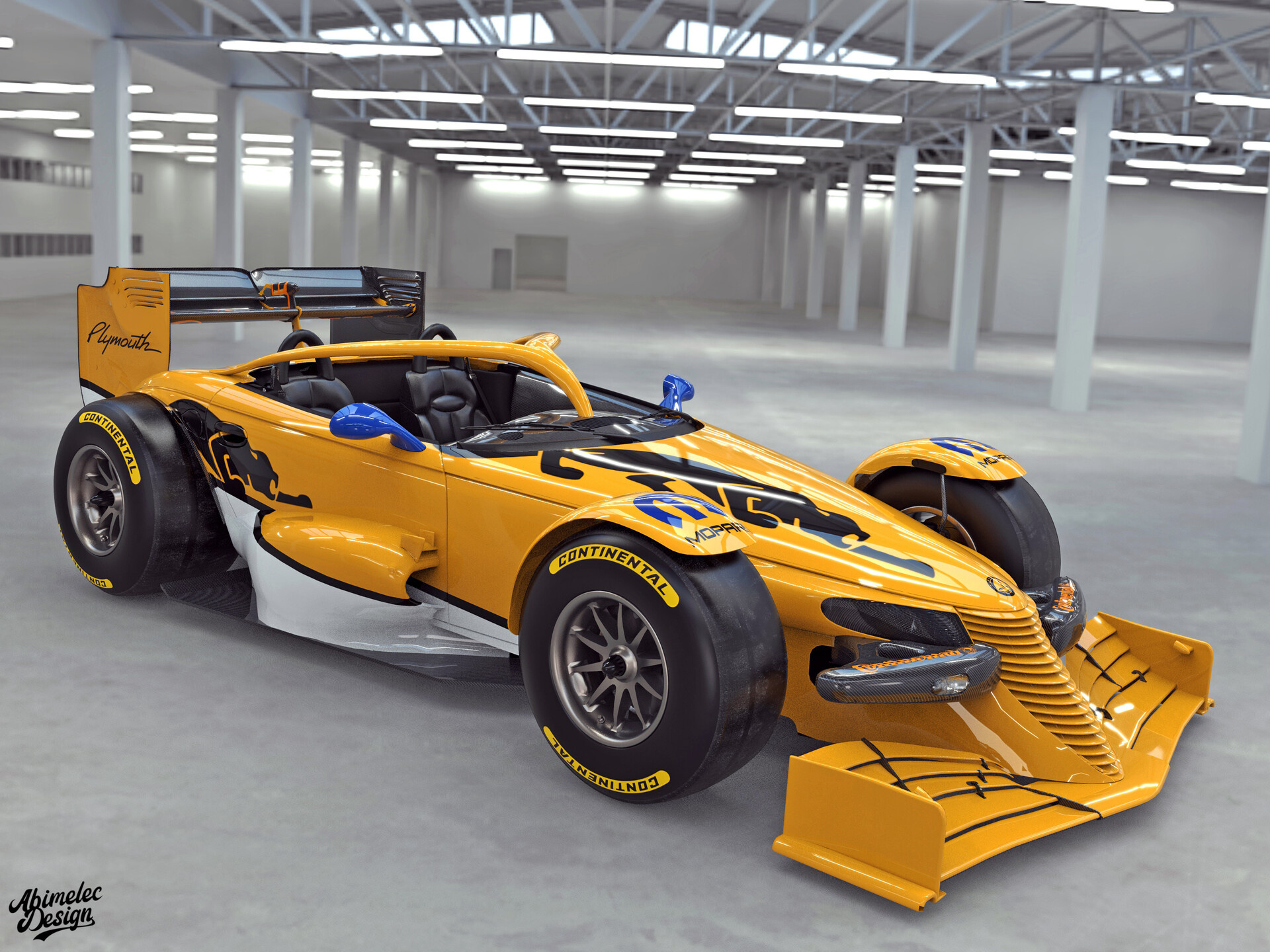 Plymouth Prowler, Artistic representation, Speed and adrenaline, Sports car racing, 1920x1440 HD Desktop