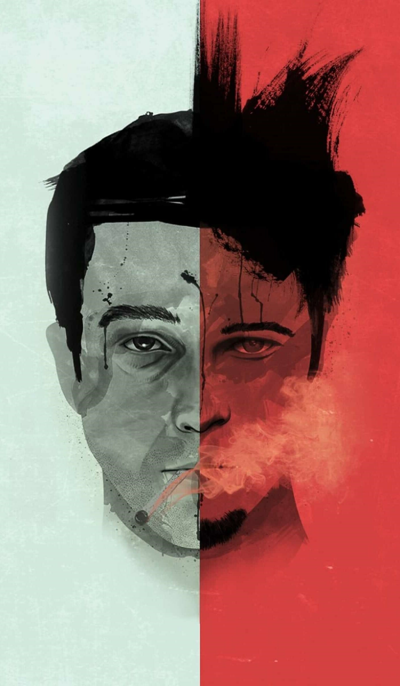 Fight Club wallpaper iPhone, Stylish and sleek, Minimalist design, Statement piece, 1400x2400 HD Phone