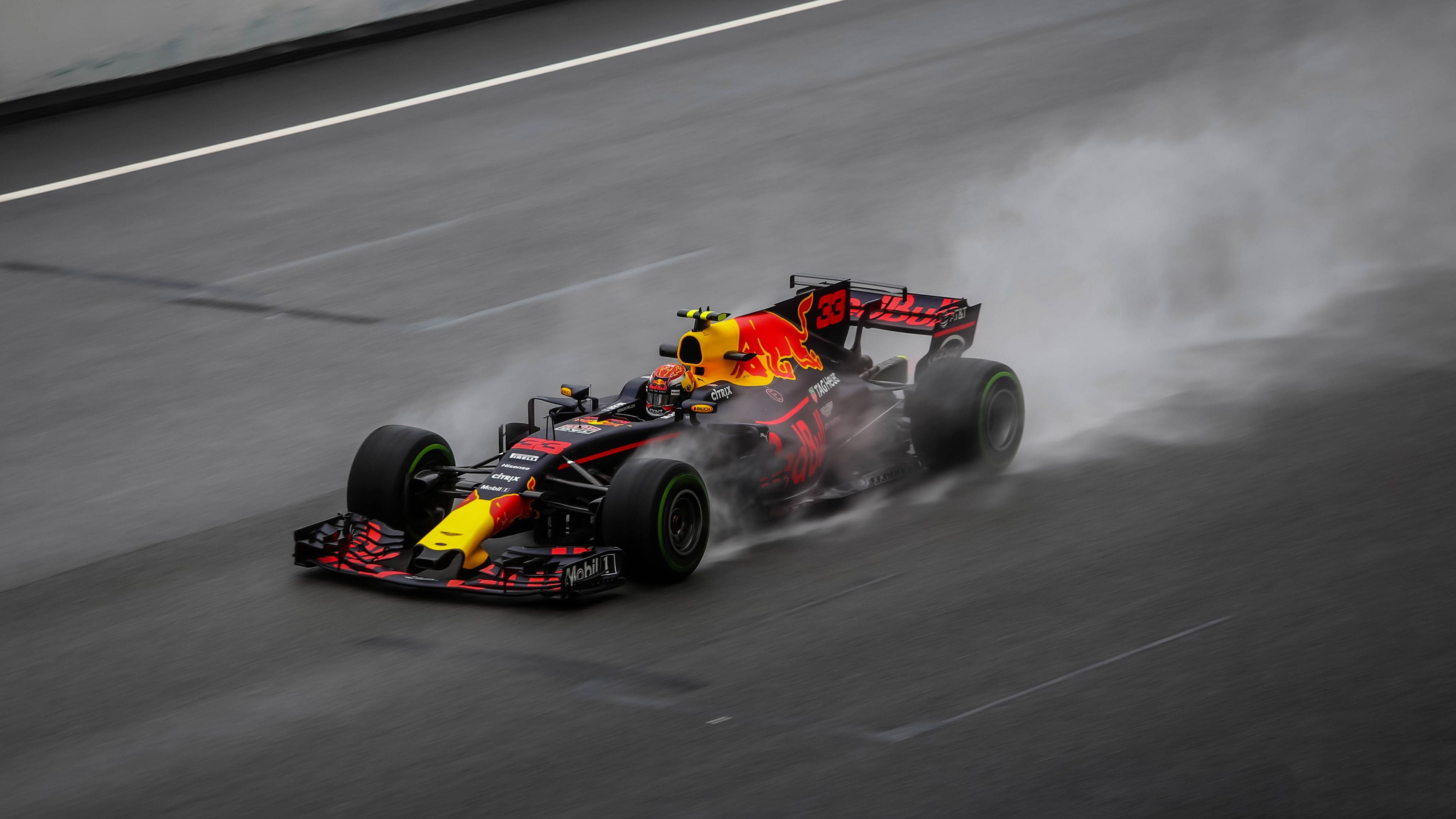 Red Bull RB13, Race Tracks Wallpaper, 3840x2160 4K Desktop