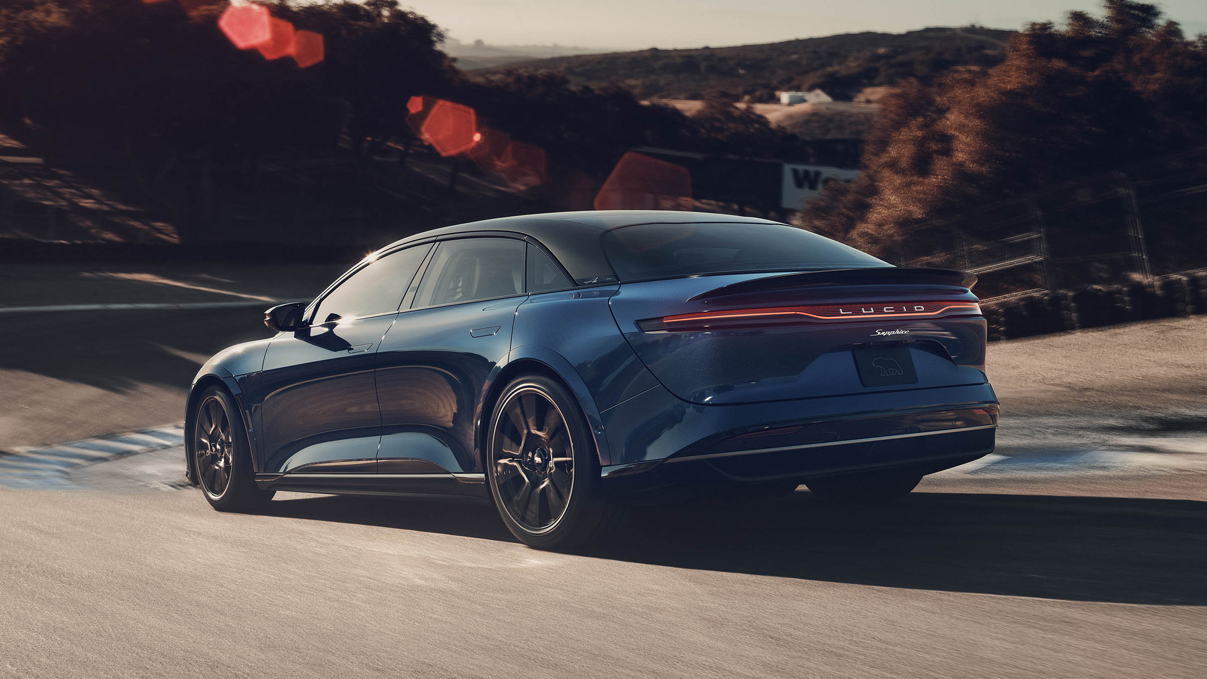 Lucid Air Sapphire, High-performance electric car, Futuristic design, Supercar competition, 2430x1370 HD Desktop