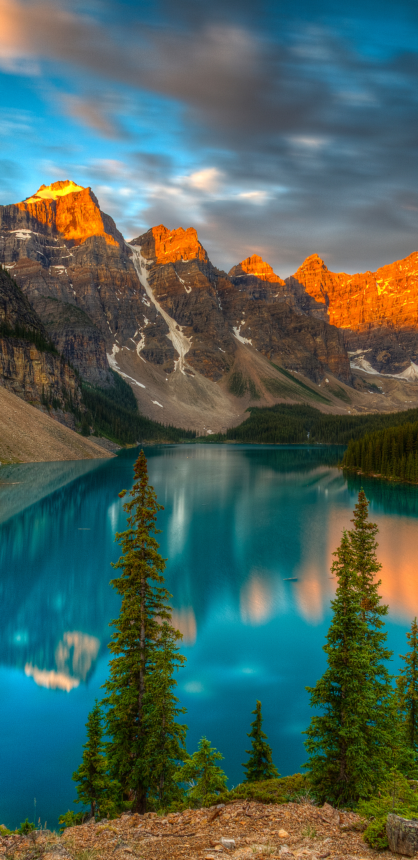 Moraine Lake (Travels), Moraine Lake, Canadian beauty, Remote wilderness, 1440x2960 HD Phone