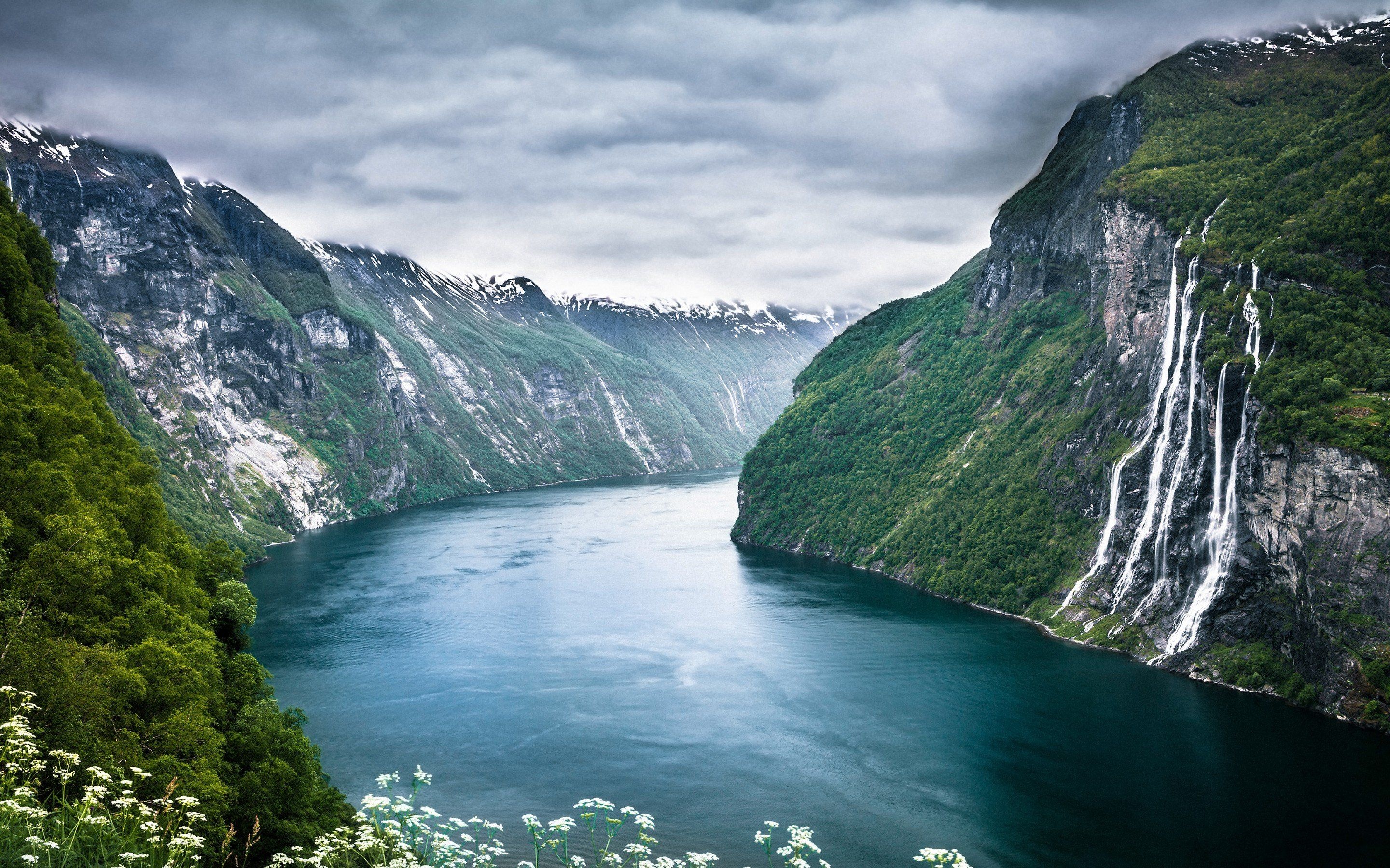 Seven Sisters Waterfall, Nice Wallpaper, 2880x1800 HD Desktop