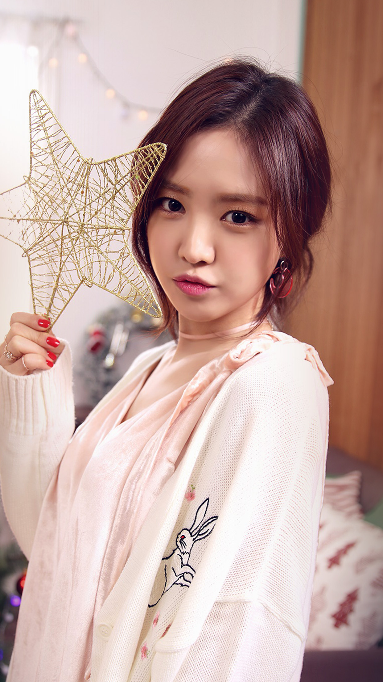 iPhone X wallpaper, K-pop, Apink, Cute Christmas, 1250x2210 HD Phone
