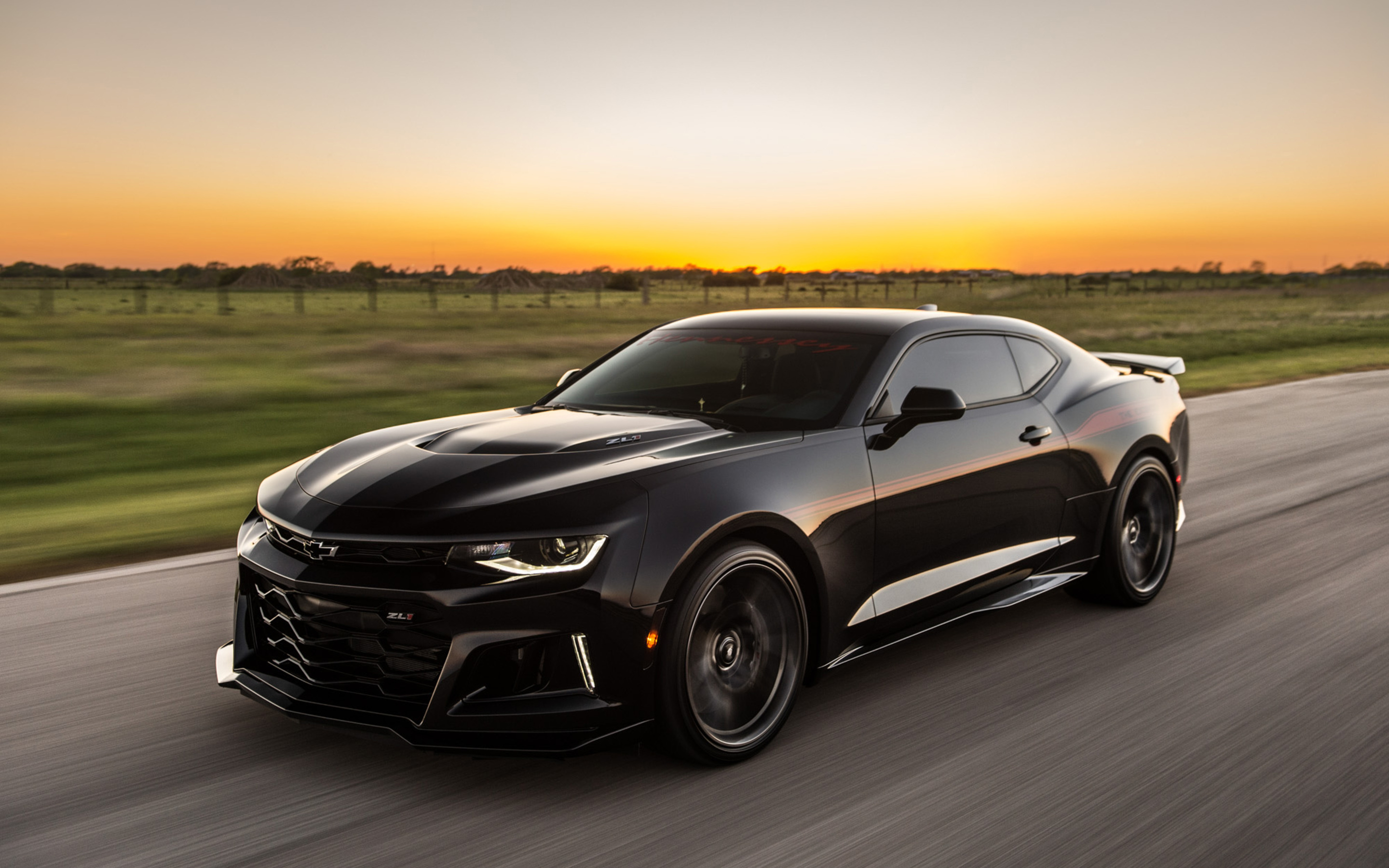 Chevrolet Camaro 2018, Hennessey tuning, High-performance beast, Raw power, 2880x1800 HD Desktop