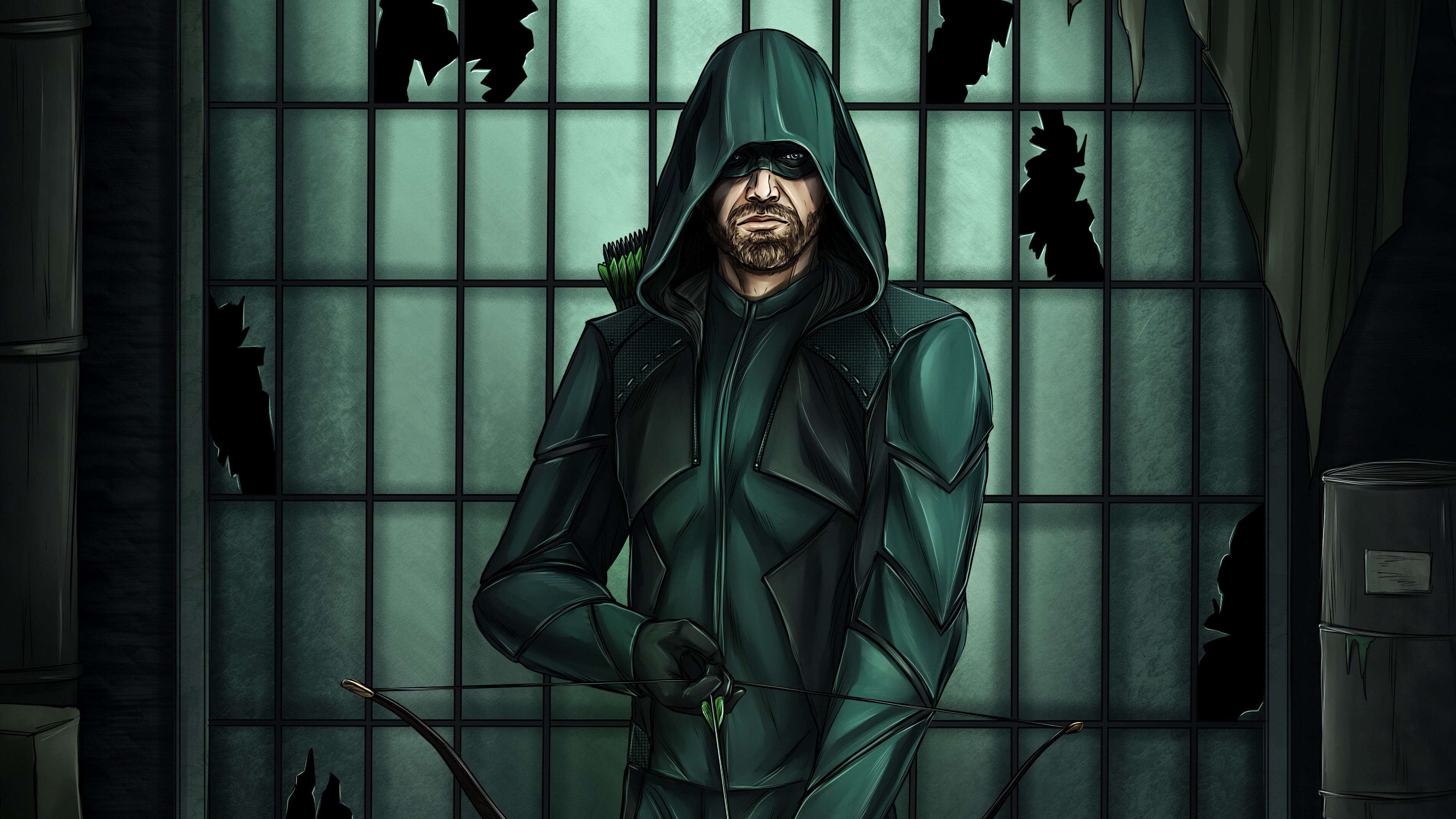 Green Arrow, Superhero in 4K, HD wallpapers, Impressive visuals, 3800x2140 HD Desktop