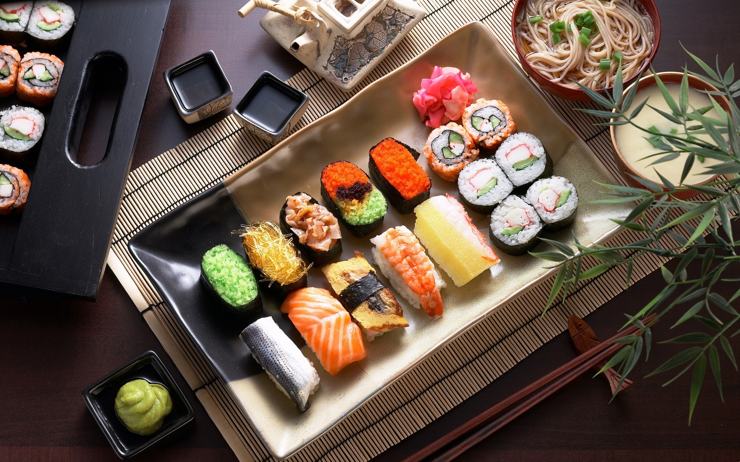 Sushi wallpapers, Japanese food, Nigiri gunkany, HD pictures, 2560x1600 HD Desktop