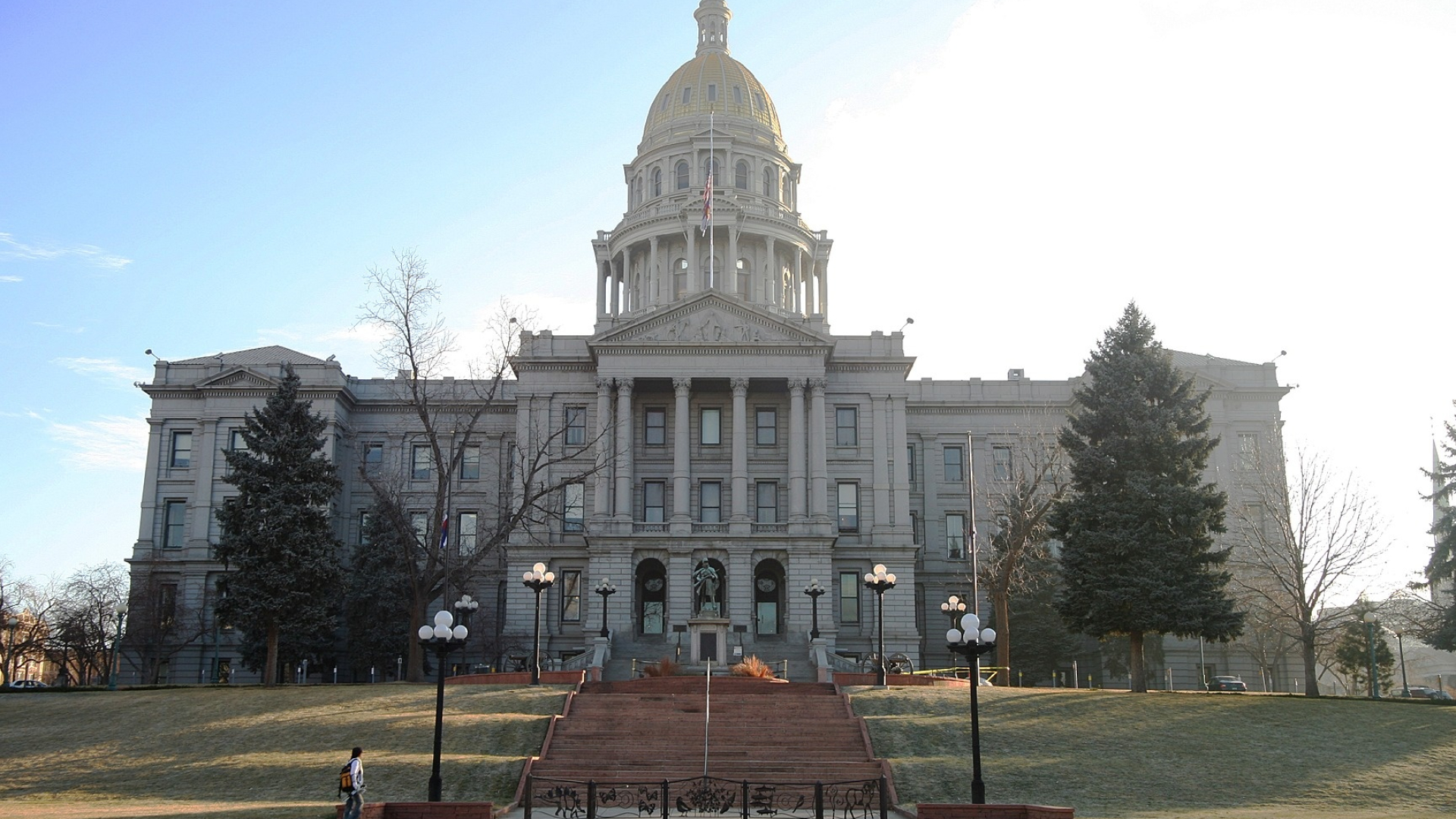 Denver travels, Colorado state capitol, Christmas at city hall, Denver, 1920x1080 Full HD Desktop