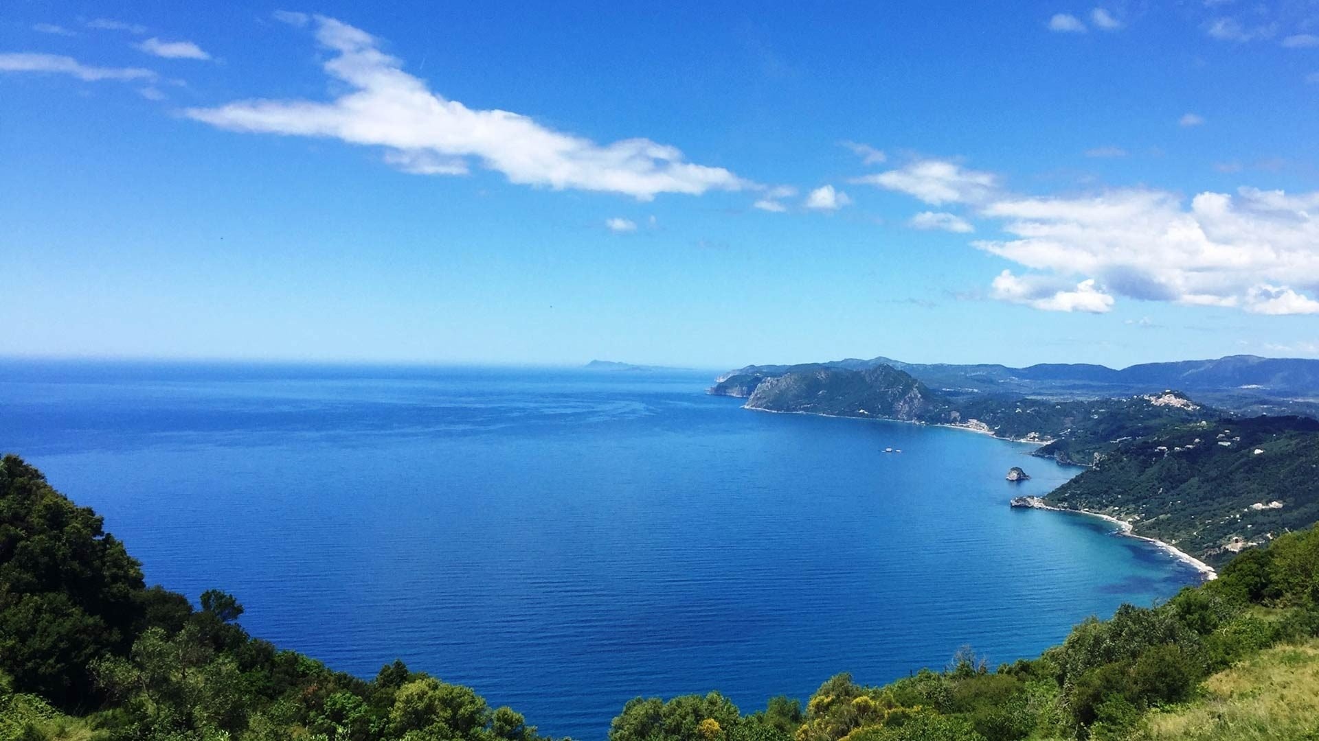 Family hotel, Agios Gordios, Corfu, Sebastians, 1920x1080 Full HD Desktop