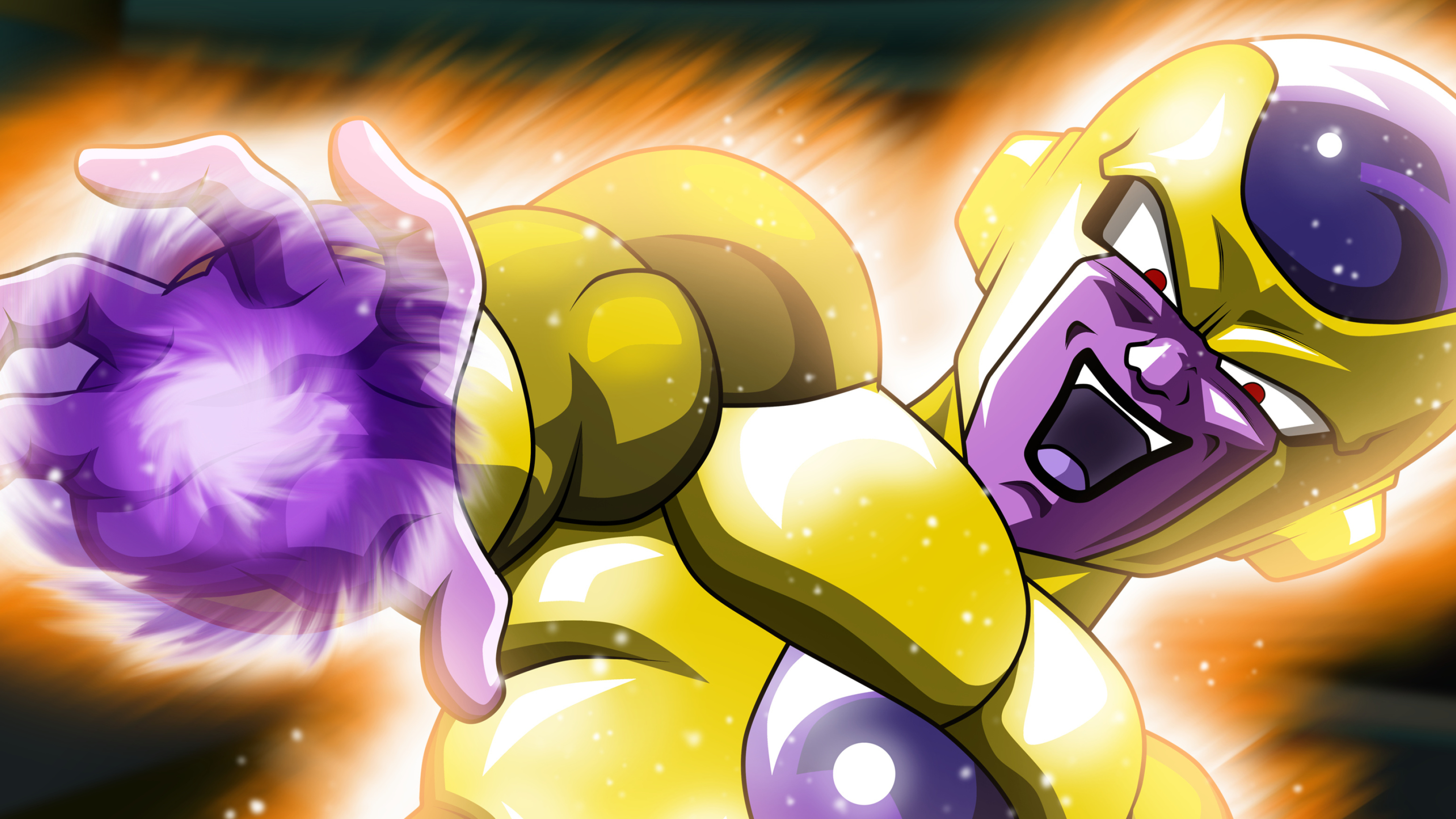 Golden Frieza, Anime villain, Dragon Ball Super, 4K Ultra HD Wallpaper, 3840x2160 4K Desktop