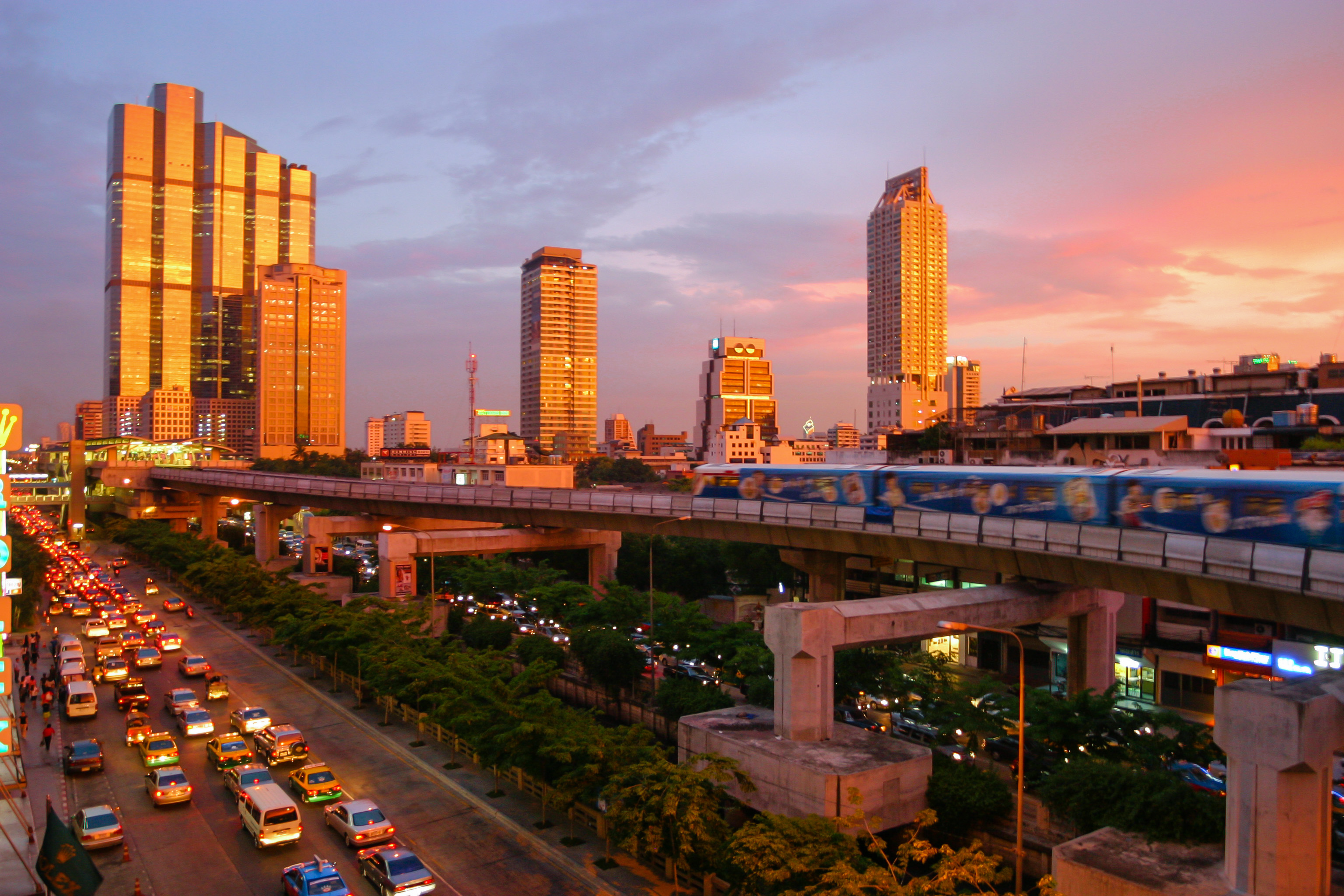 BTS Skytrain, Bangkok Wallpaper, 3080x2050 HD Desktop