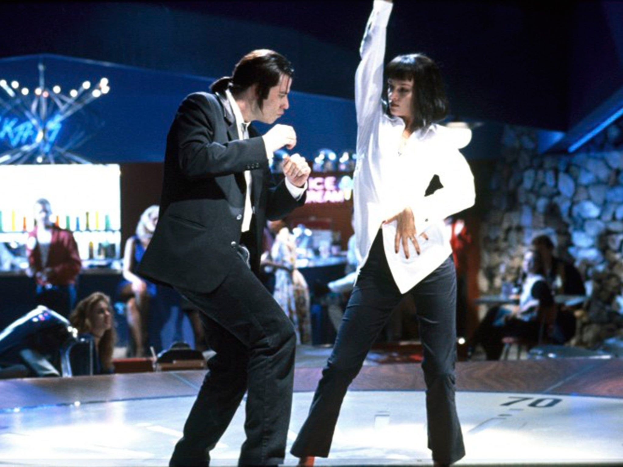 Twist Dance, Pulp fiction dance scene, Vibrant wallpapers, Dance backgrounds, 2050x1540 HD Desktop