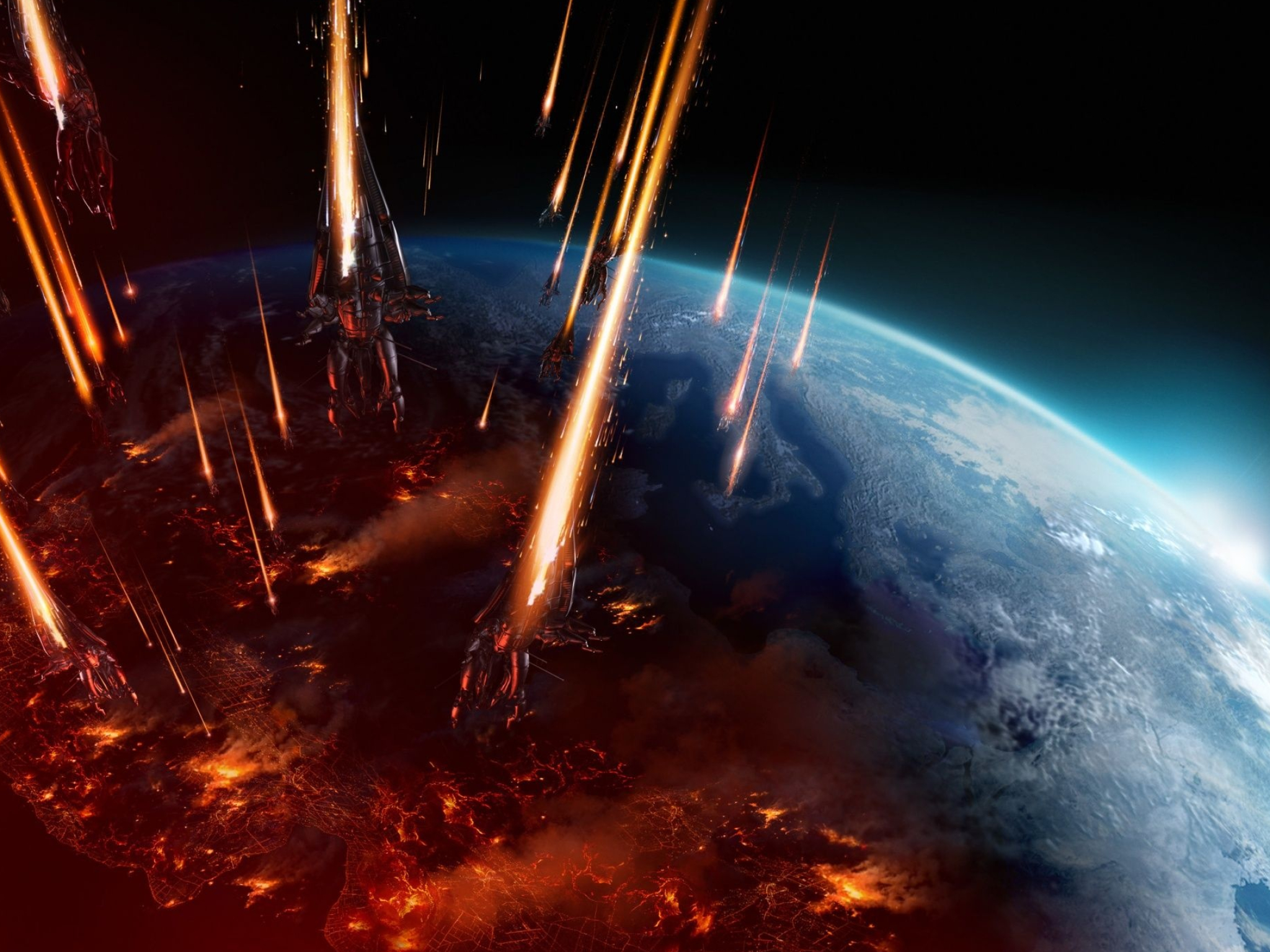 Earth, Mass Effect 3 Wallpaper, 2050x1540 HD Desktop