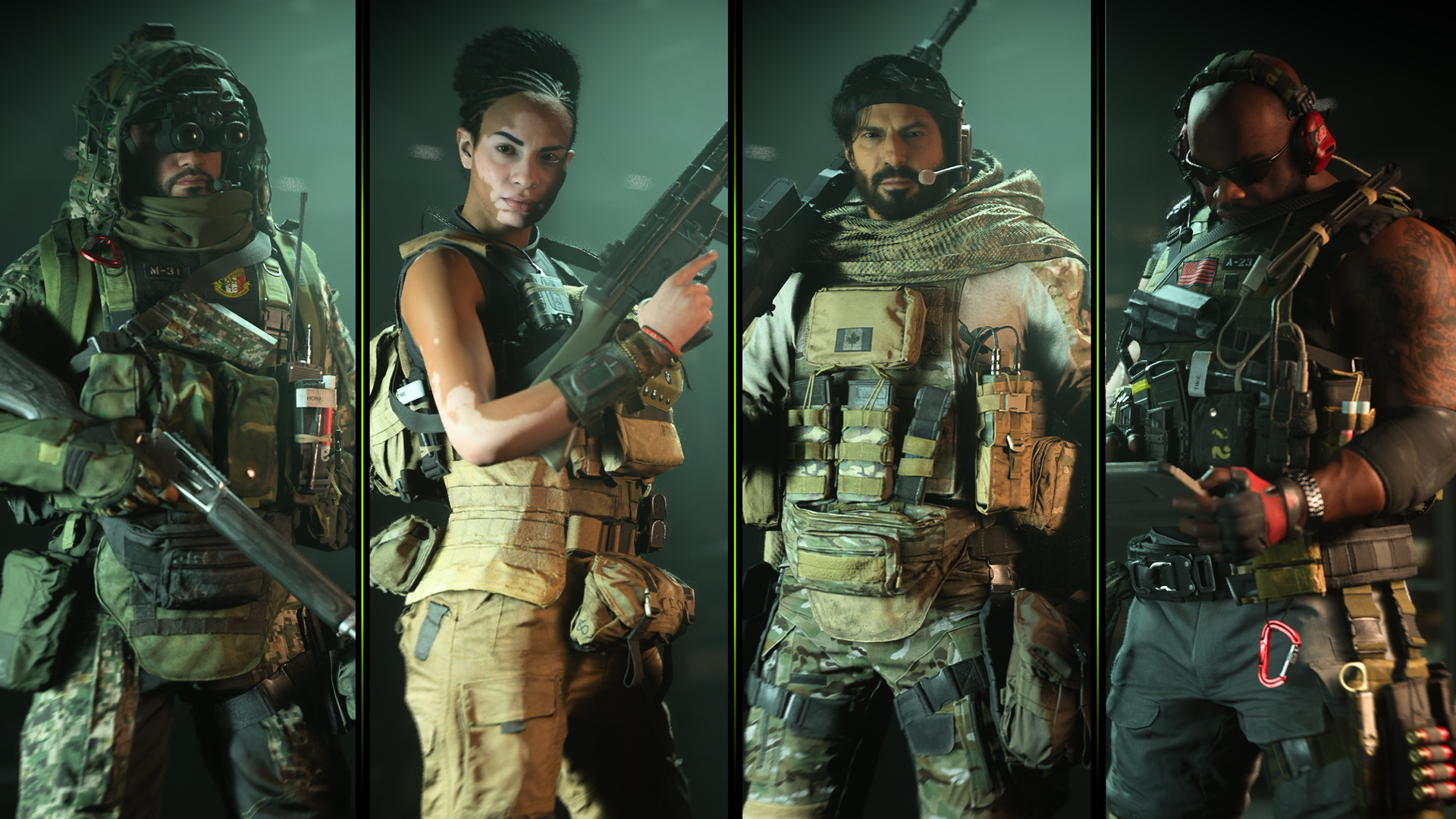 Nova Operator, Danilo Reyes, Darnell Hutch Hutchinson, Gromsko, Call of Duty: Modern Warfare II, Full HD Desktop wallpaper