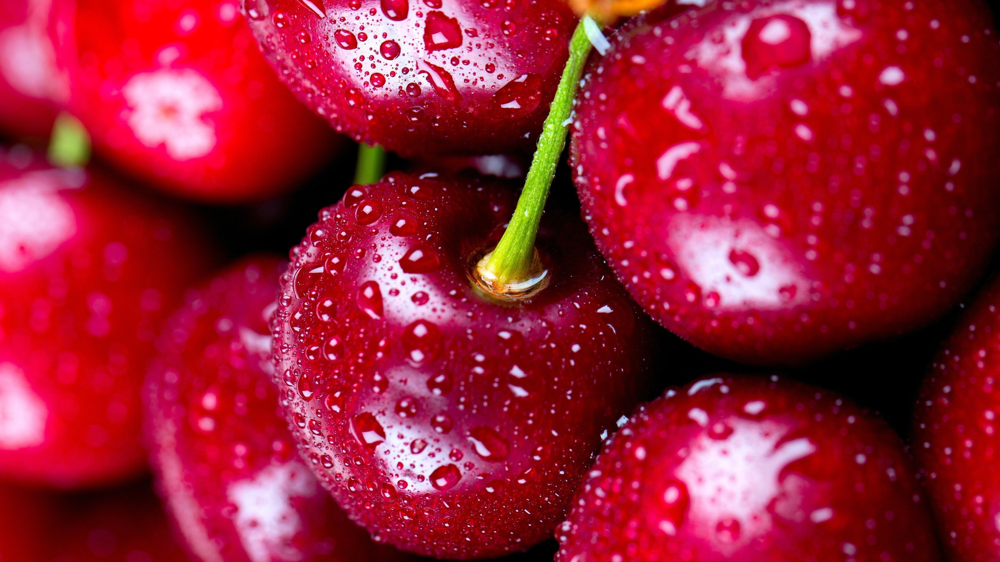 4k cherries, Captivating backgrounds, Bursting with flavor, Exquisite and delectable, 3840x2160 4K Desktop