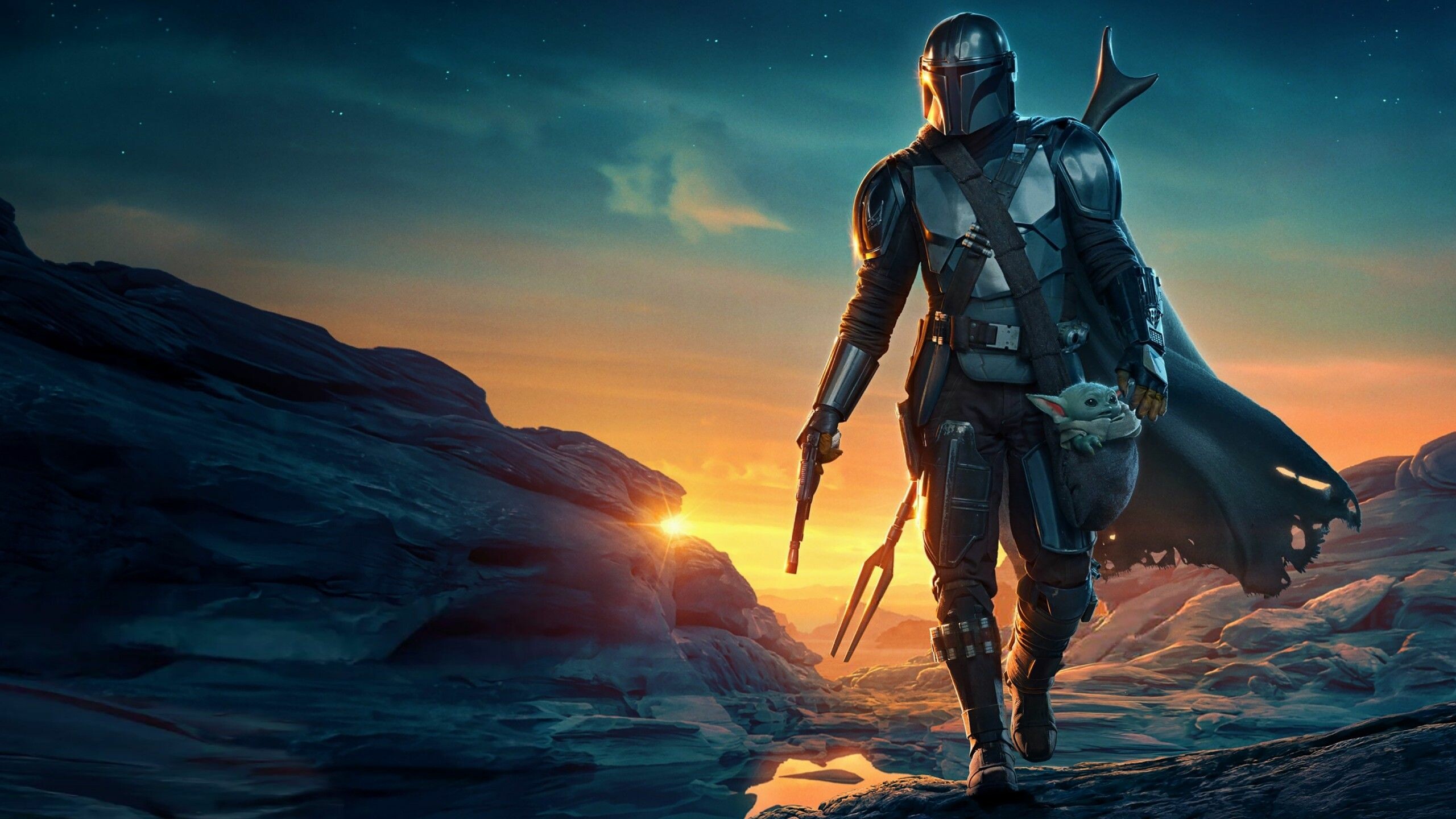 The Mandalorian, Season 2 wallpapers, Epic adventures, Star Wars spin-off, 2560x1440 HD Desktop