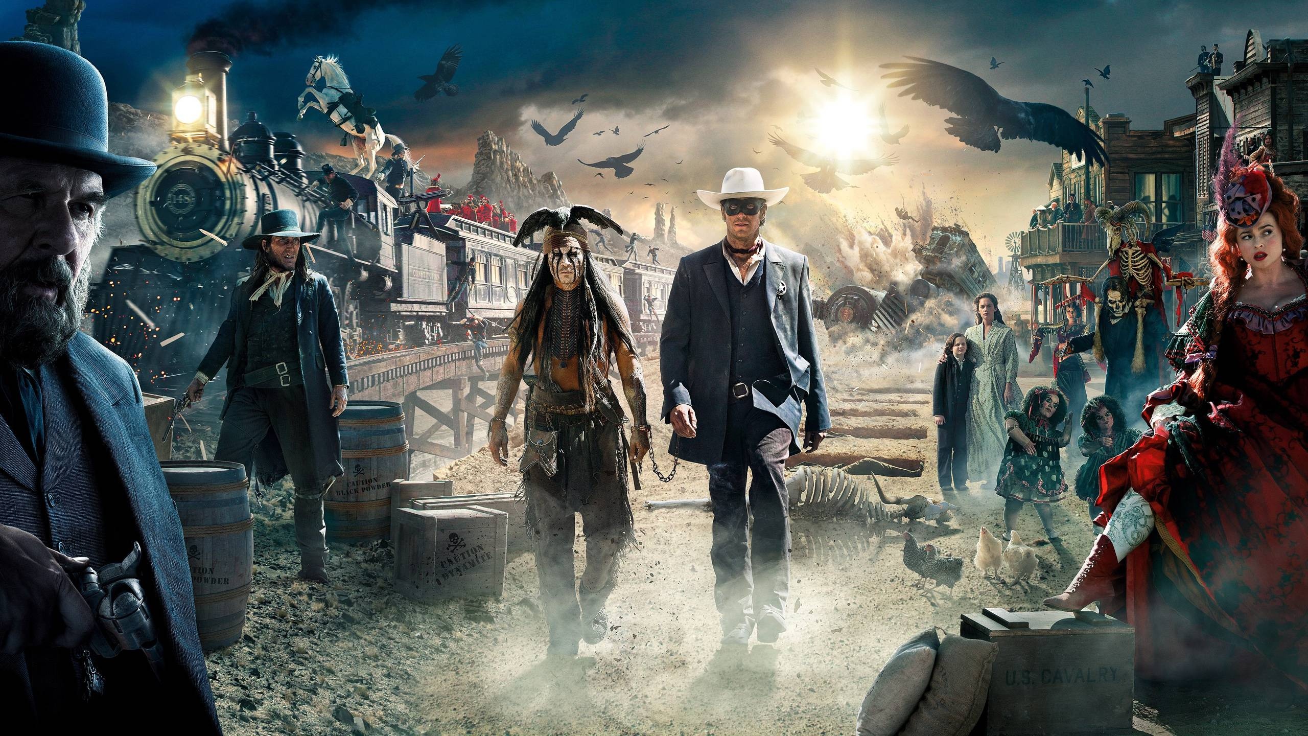 Gore Verbinski, The Lone Ranger, Amonymous, Movie, 2560x1440 HD Desktop