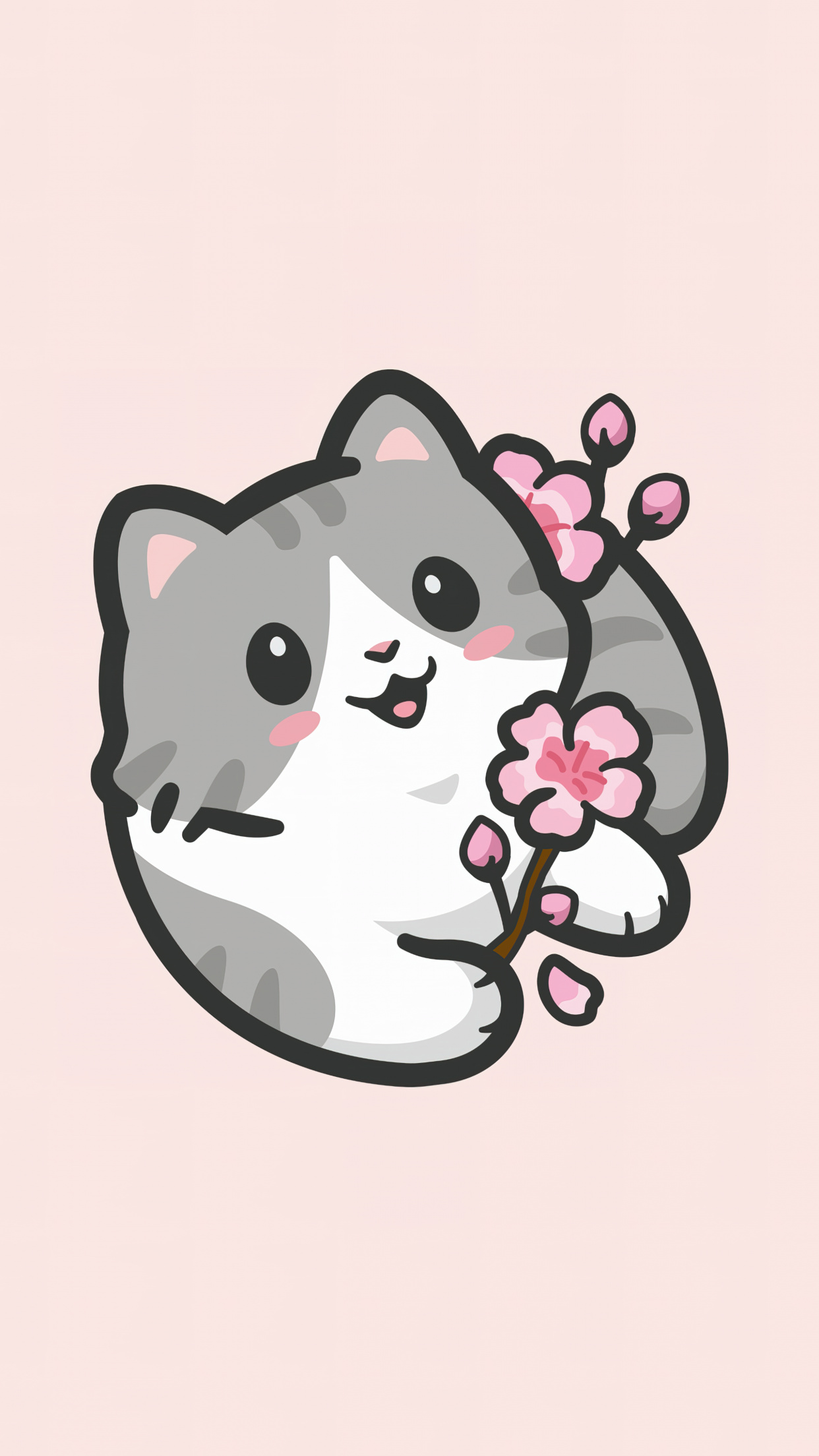 Cute kittens, girly vibes, pink themes, tender moments, endearing scene, 1250x2210 HD Phone