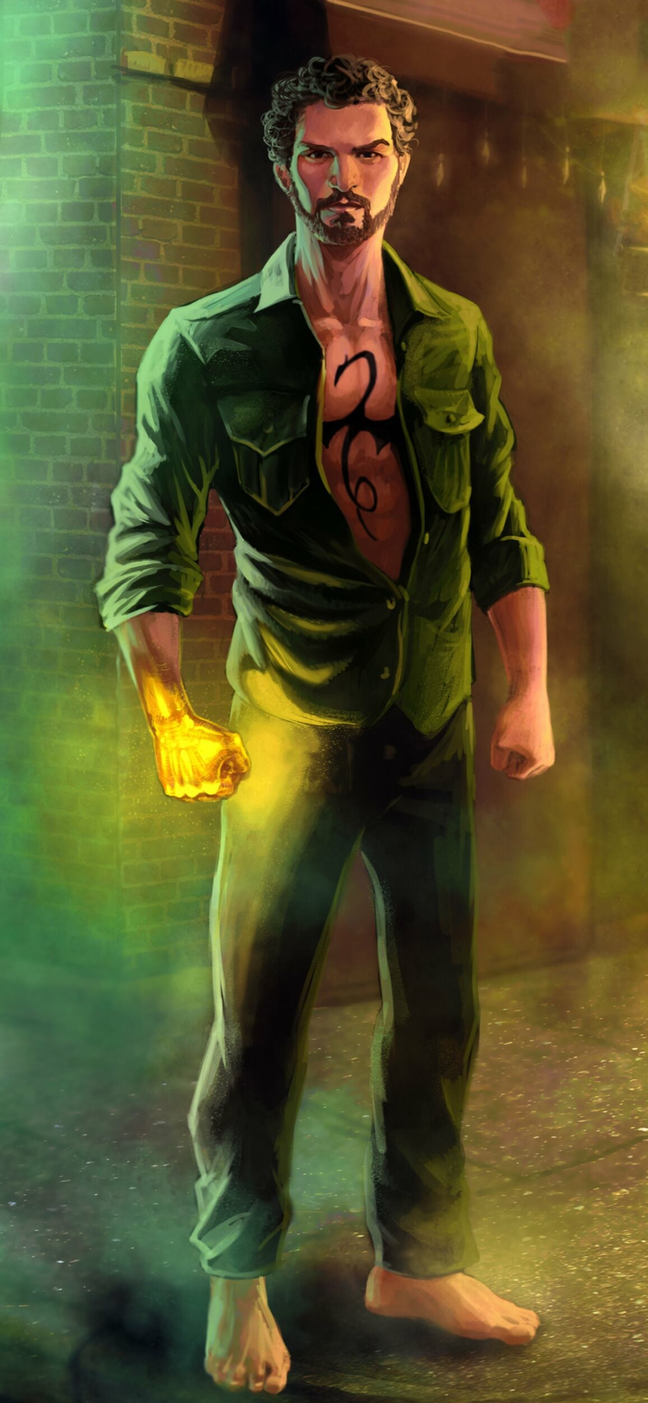 Iron Fist Comics, Best iPhone wallpapers, Legendary warrior, Marvel Comics, 1290x2780 HD Phone