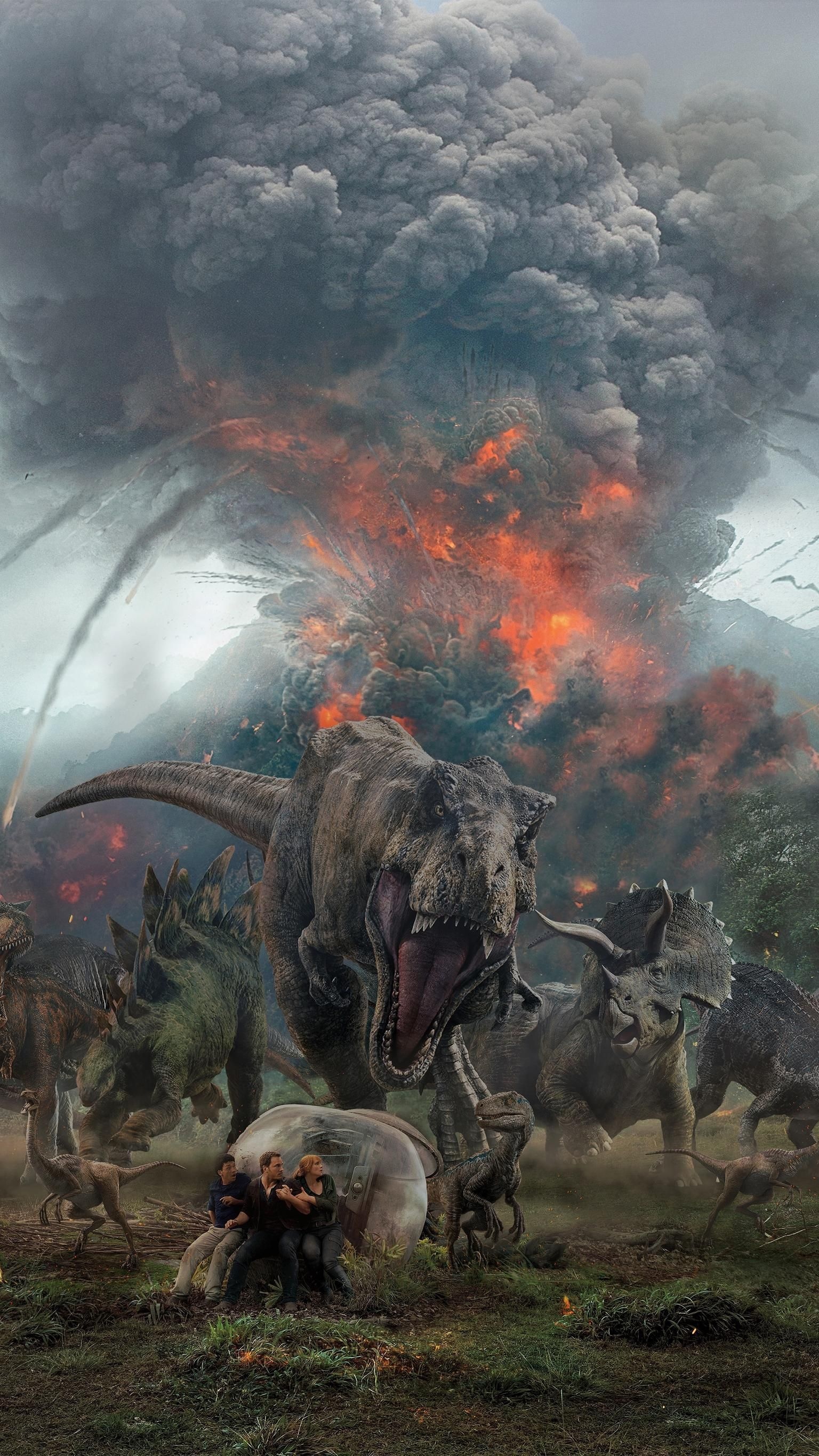 Jurassic World: Fallen Kingdom, Tyrannosaurus Rex Wallpaper, 1540x2740 HD Phone