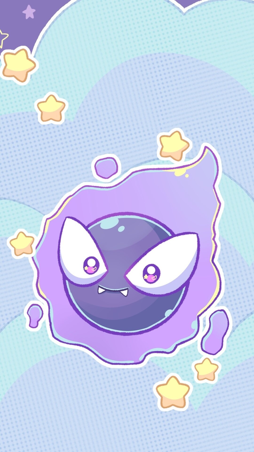 Artwork, Gastly Wallpaper, 1080x1920 Full HD Phone