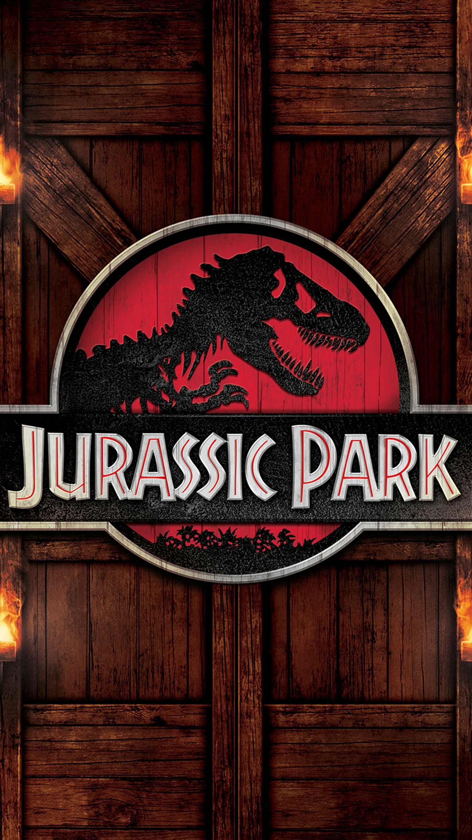 Logo, Jurassic Park Wallpaper, 1540x2740 HD Phone