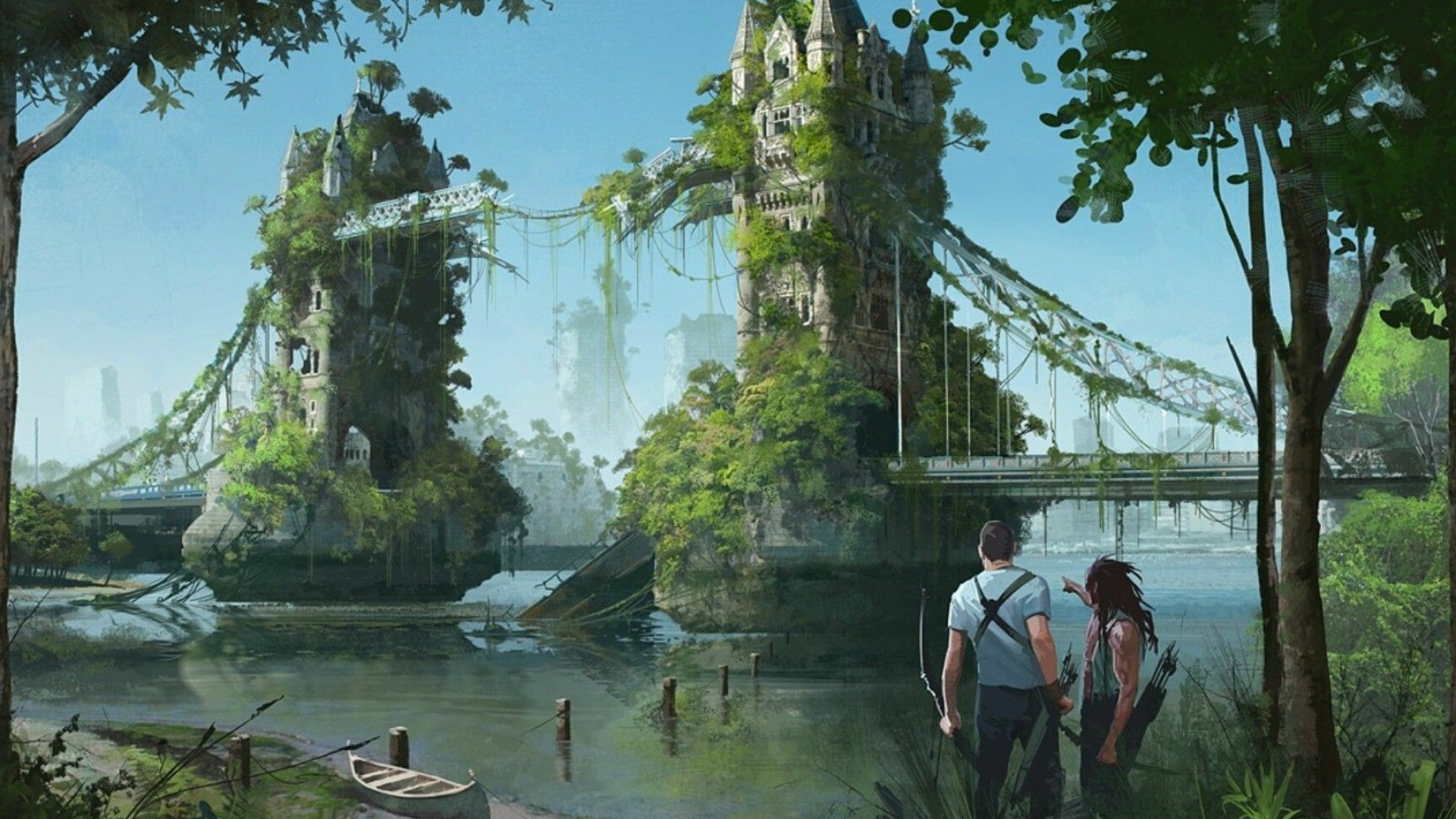 Tower Bridge, Post-apocalypse Wallpaper, 1920x1080 Full HD Desktop