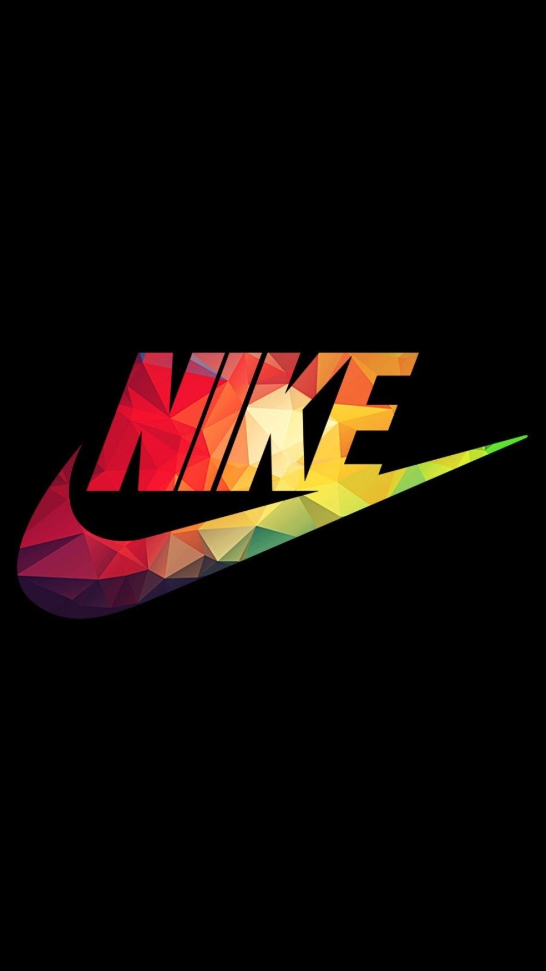 Polygonal, Logo Nike Wallpaper, 1080x1920 Full HD Phone