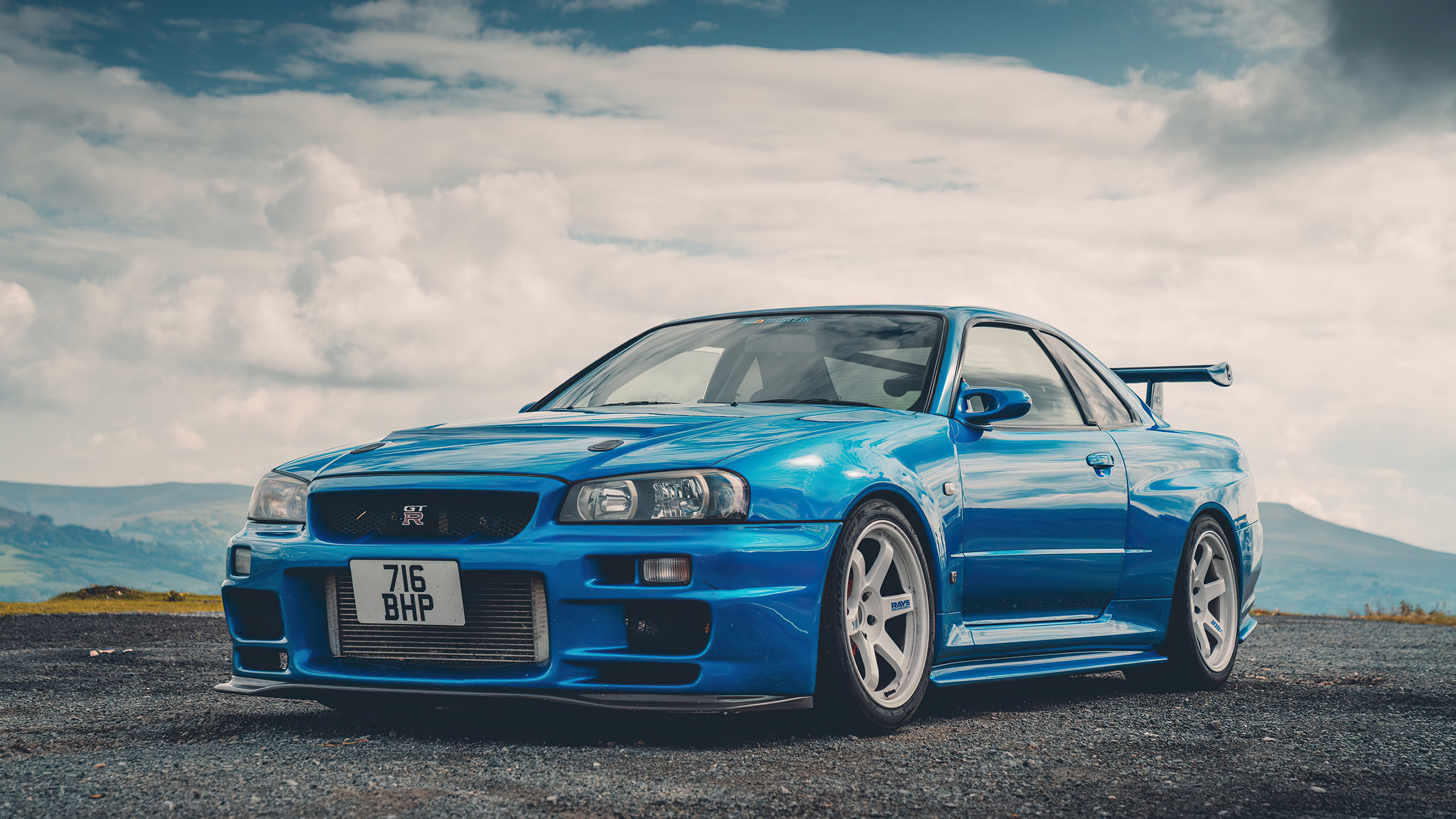 R34 Custom, GTR Skyline Wallpaper, 3840x2160 4K Desktop