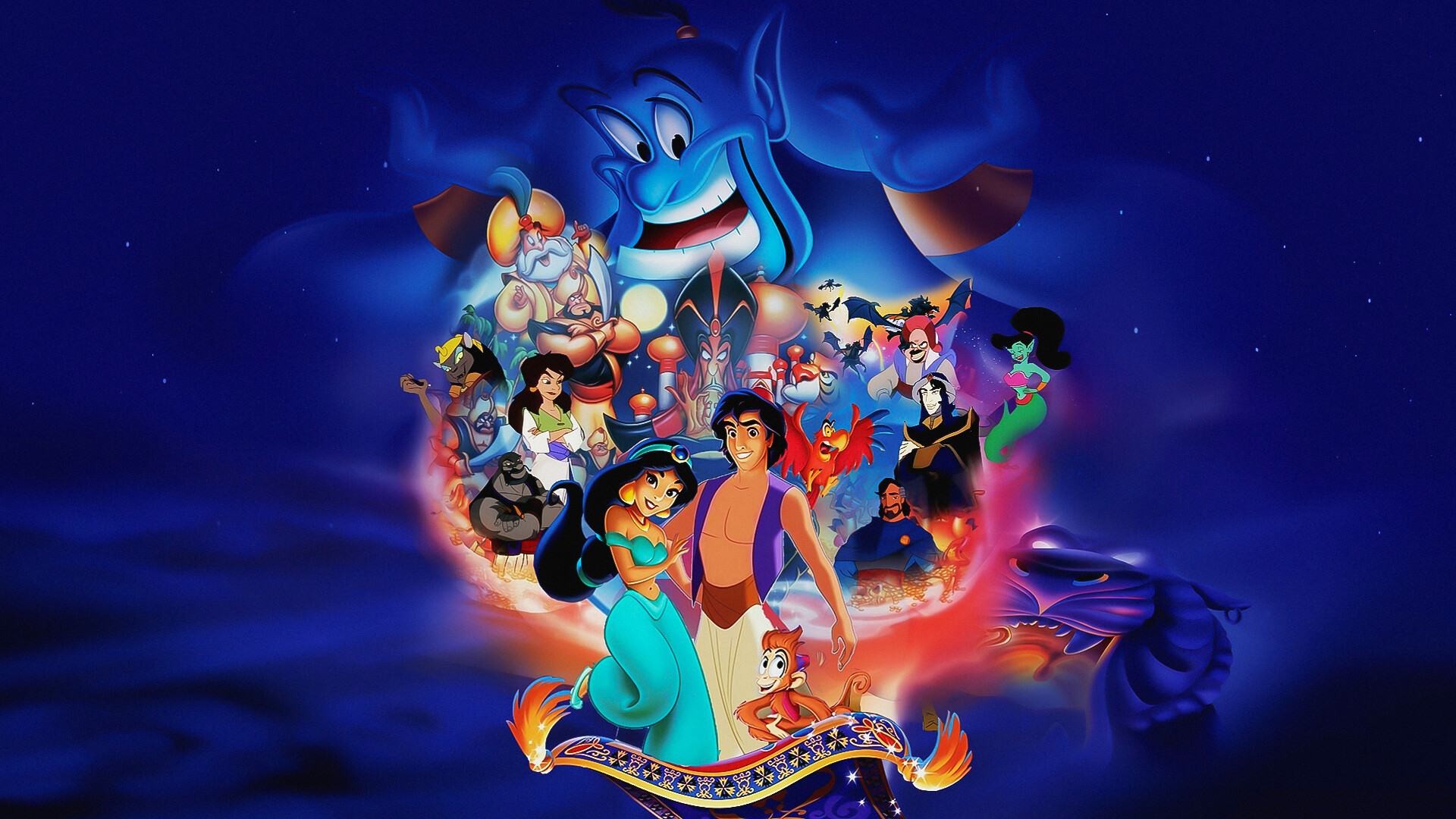 Aladdin collection, Movie fanart, Fanart TV, Disney animated film, 1920x1080 Full HD Desktop