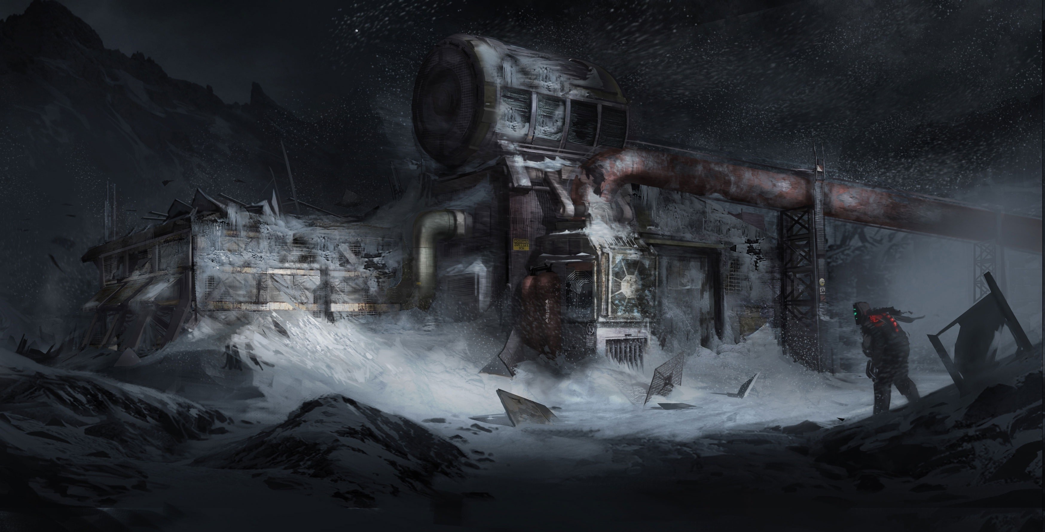Tau Volantis, Isaac Clarke Wallpaper, 3500x1780 HD Desktop