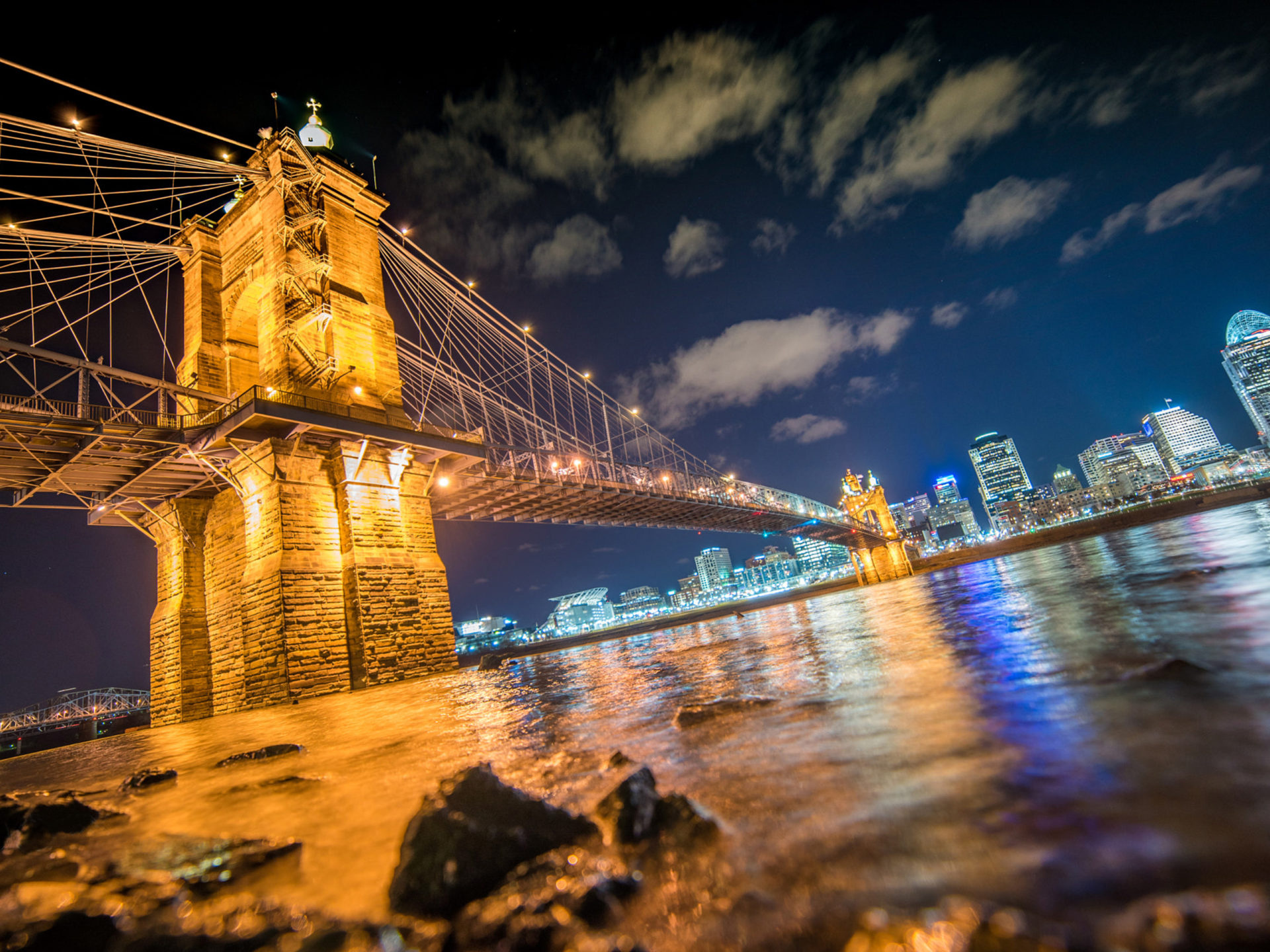 Cincinnati city, Ohio river, USA, Ultra HD wallpapers, 1920x1440 HD Desktop