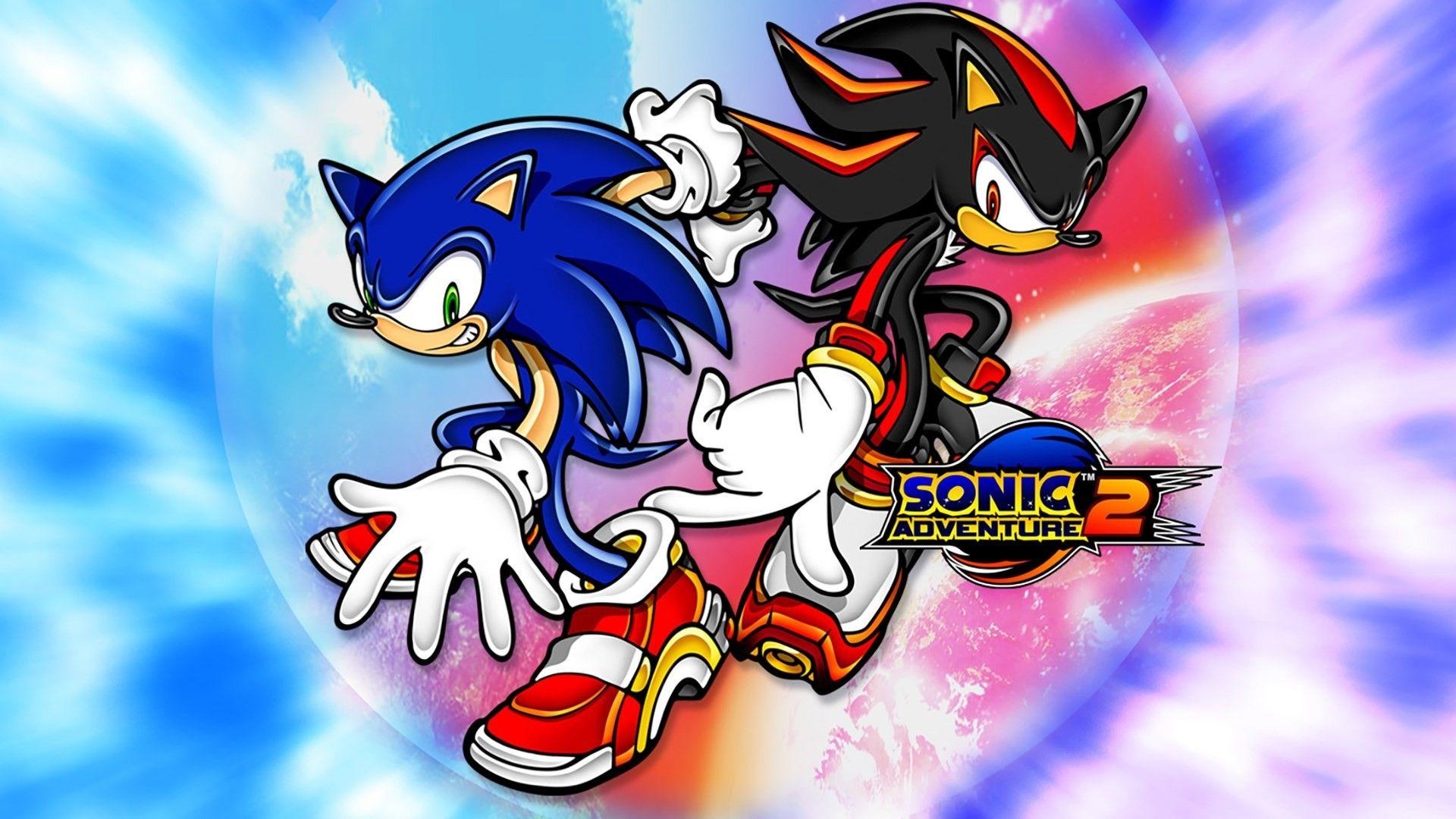 Sonic the Hedgehog, Shadow the Hedgehog, Sonic Adventure 2 logo, Full HD Desktop wallpaper