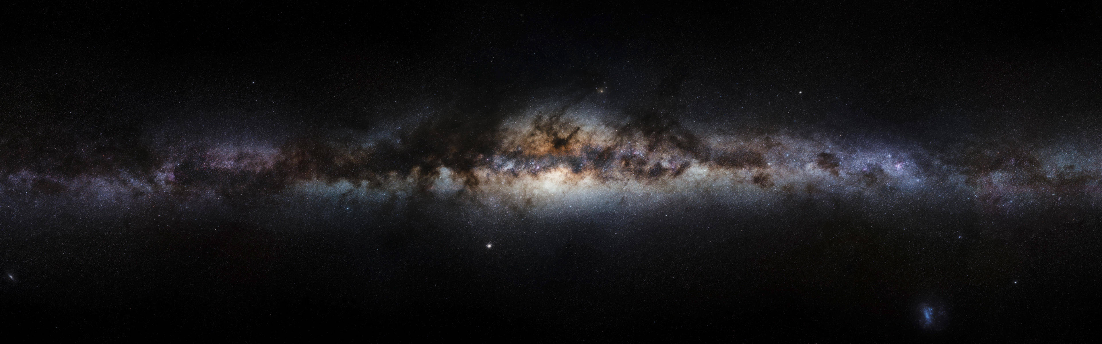 Milky Way, Dual Monitor Wallpaper, 3840x1200 Dual Screen Desktop