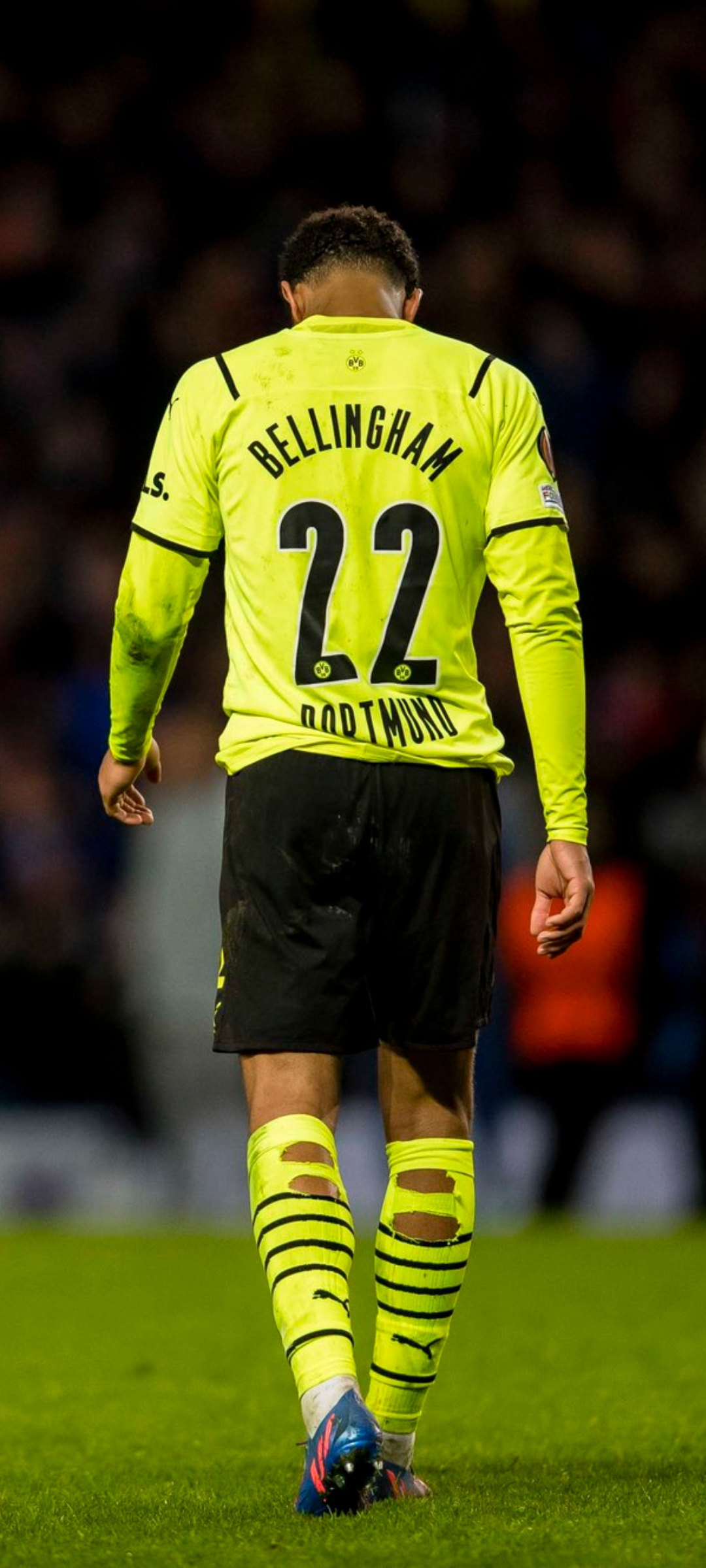 Jude Bellingham, Borussia Dortmund kit, Cut football socks, HD Phone wallpaper