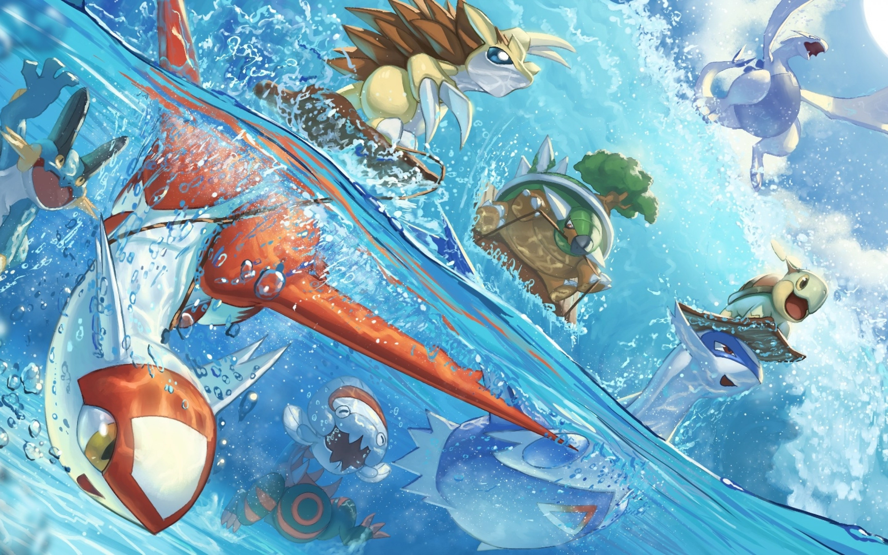 Latias anime, Dracovish, Lugia, Swampert, Latios & Latias wallpapers, 2880x1800 HD Desktop