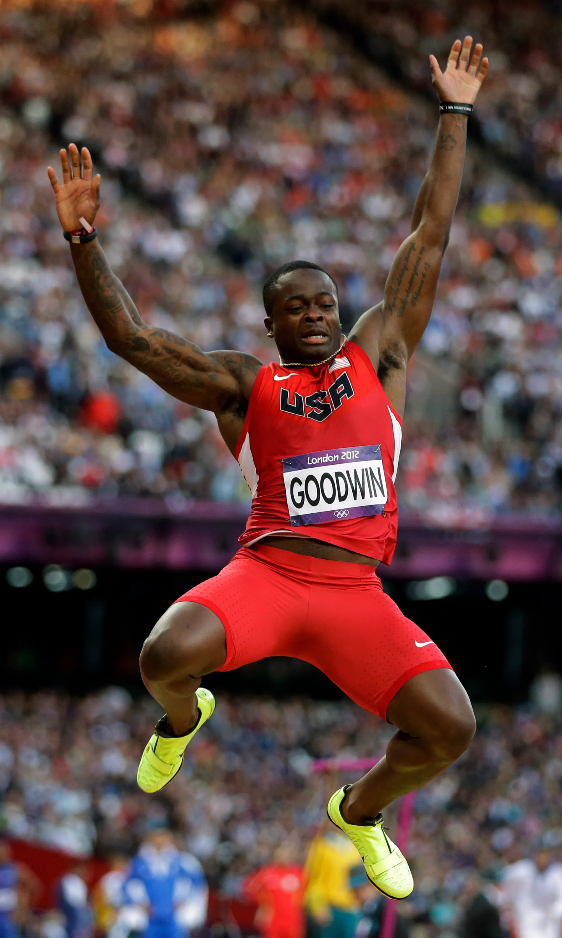 Marquise Goodwin, Long Jump Wallpaper, 1930x3220 HD Phone