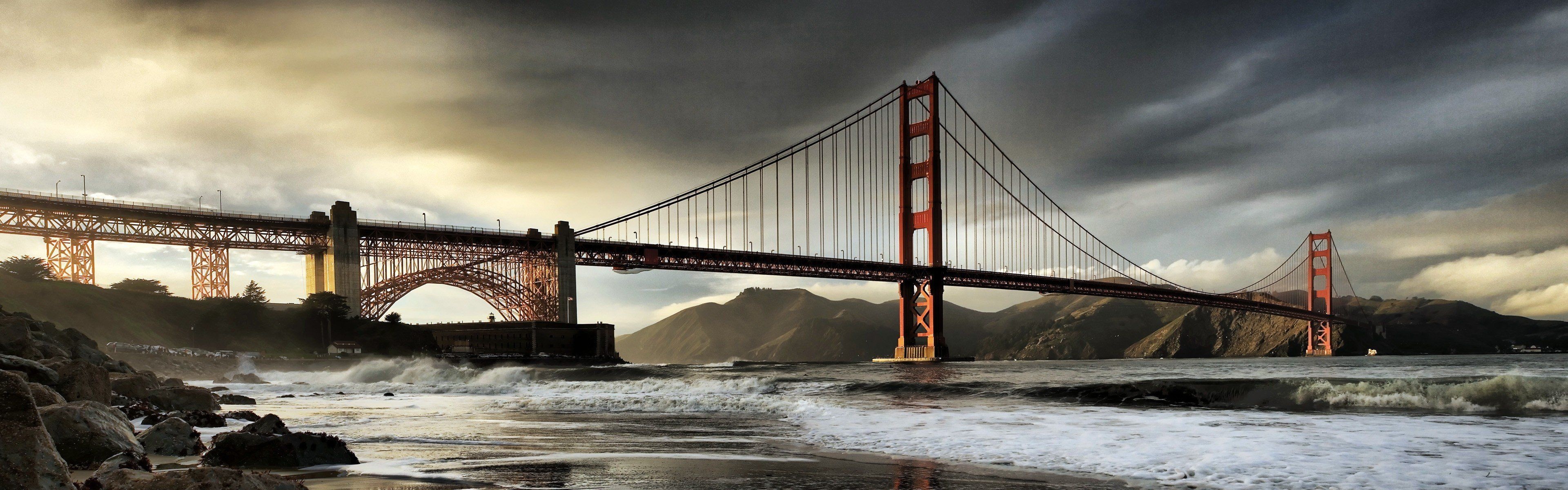 California dual monitor wallpapers, Stunning landscapes, 3840x1200 Dual Screen Desktop