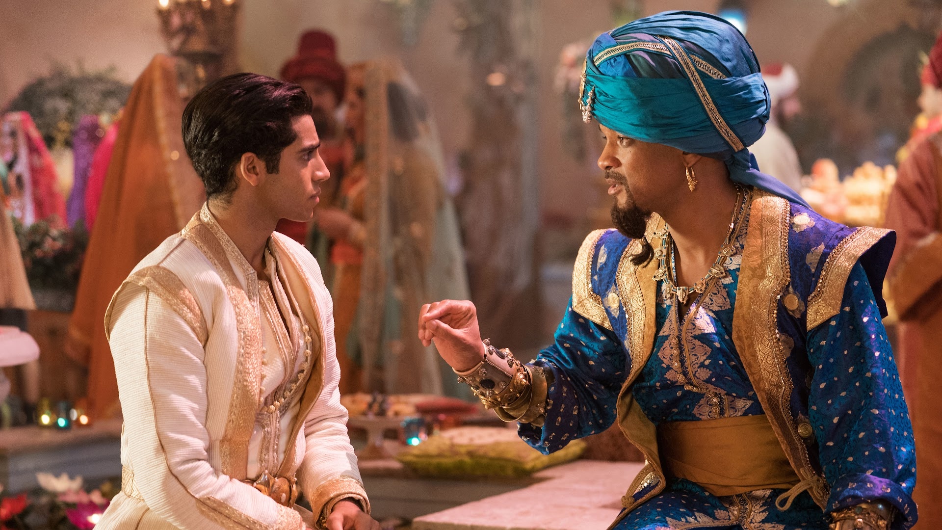 Adventure with Aladdin, Genie and Jaafar, Mena Massoud and Will Smith, 4K desktop wallpaper, 1920x1080 Full HD Desktop