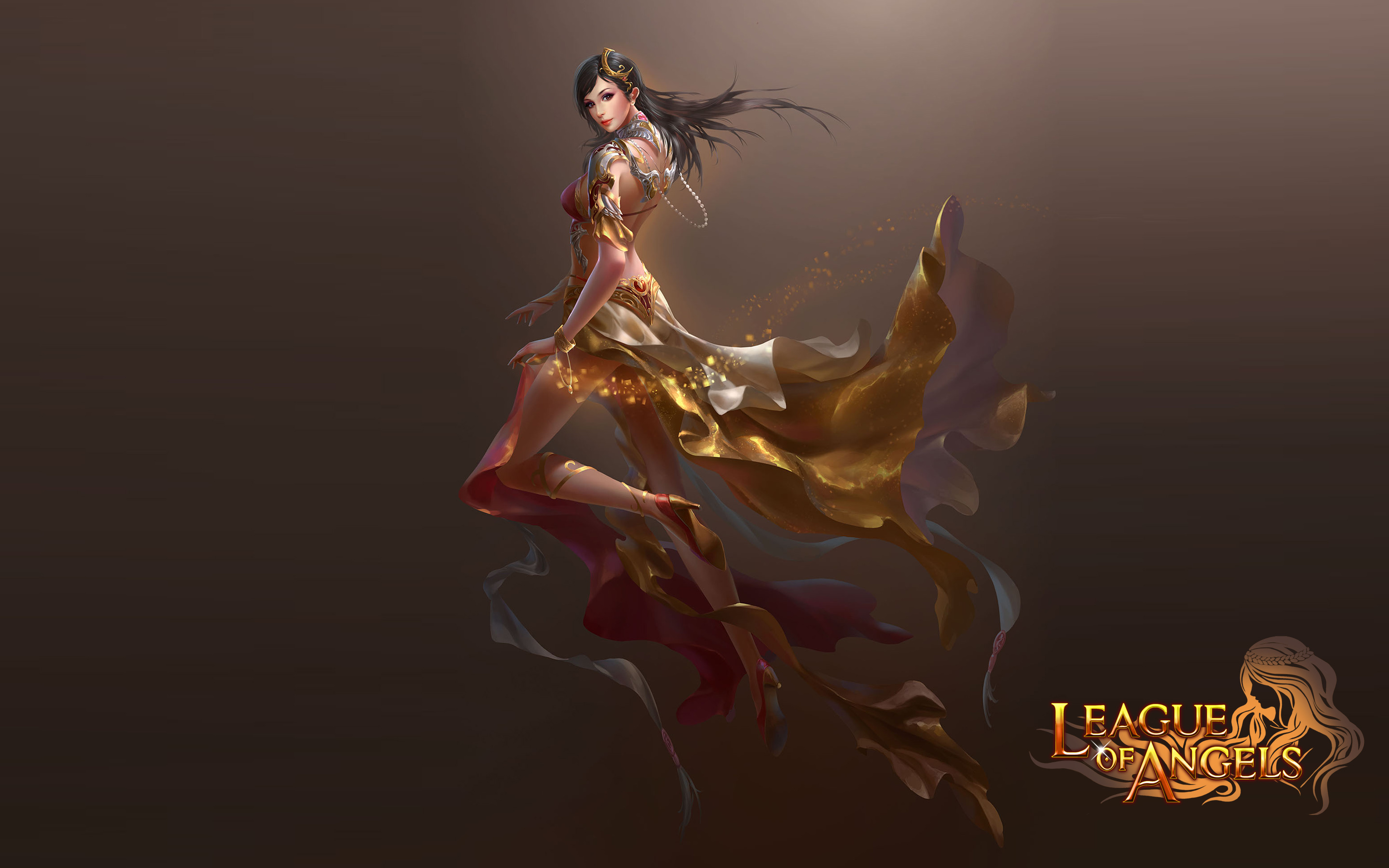 League of Angels, aoede splash art, mesmerizing artwork, character wallpaper, 2880x1800 HD Desktop