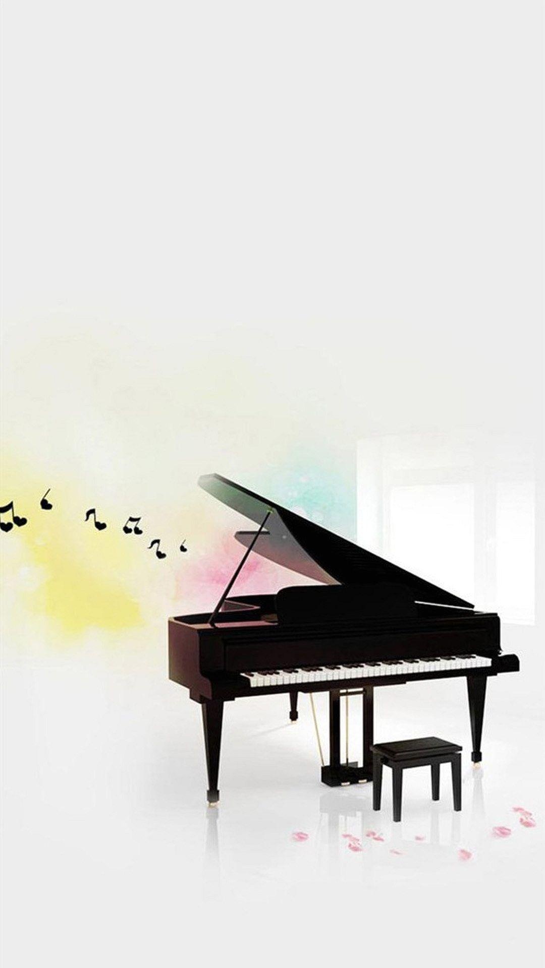 musical wallpaper, piano enthusiast, elegant design, melodic inspiration, 1080x1920 Full HD Phone