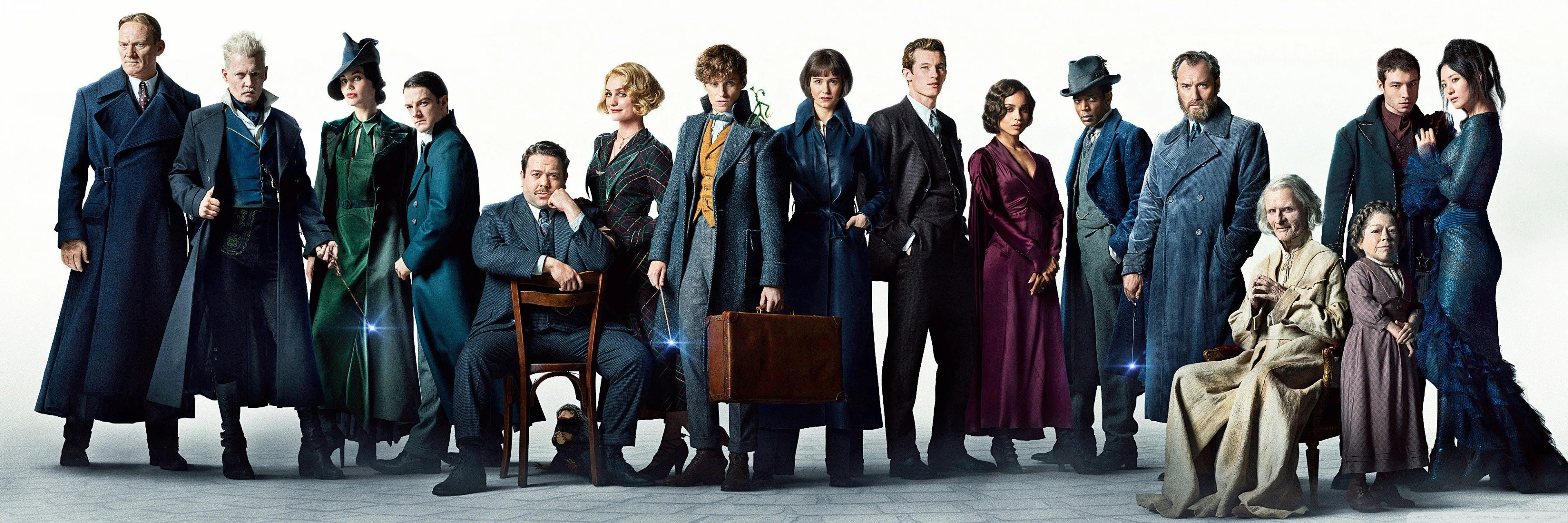 Credence Barebone, Fantastic Beasts 2, Movies, Wallpapers, 3840x1280 Dual Screen Desktop