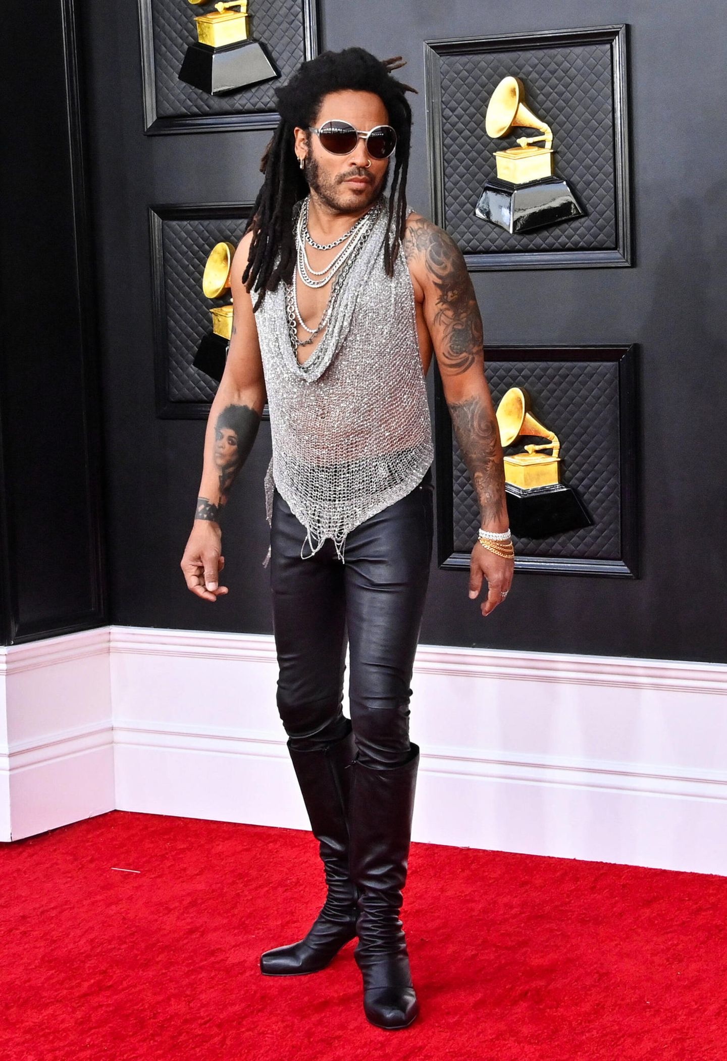 Lenny Kravitz, Grammys 2022, Best looks, Red carpet, 1440x2110 HD Phone