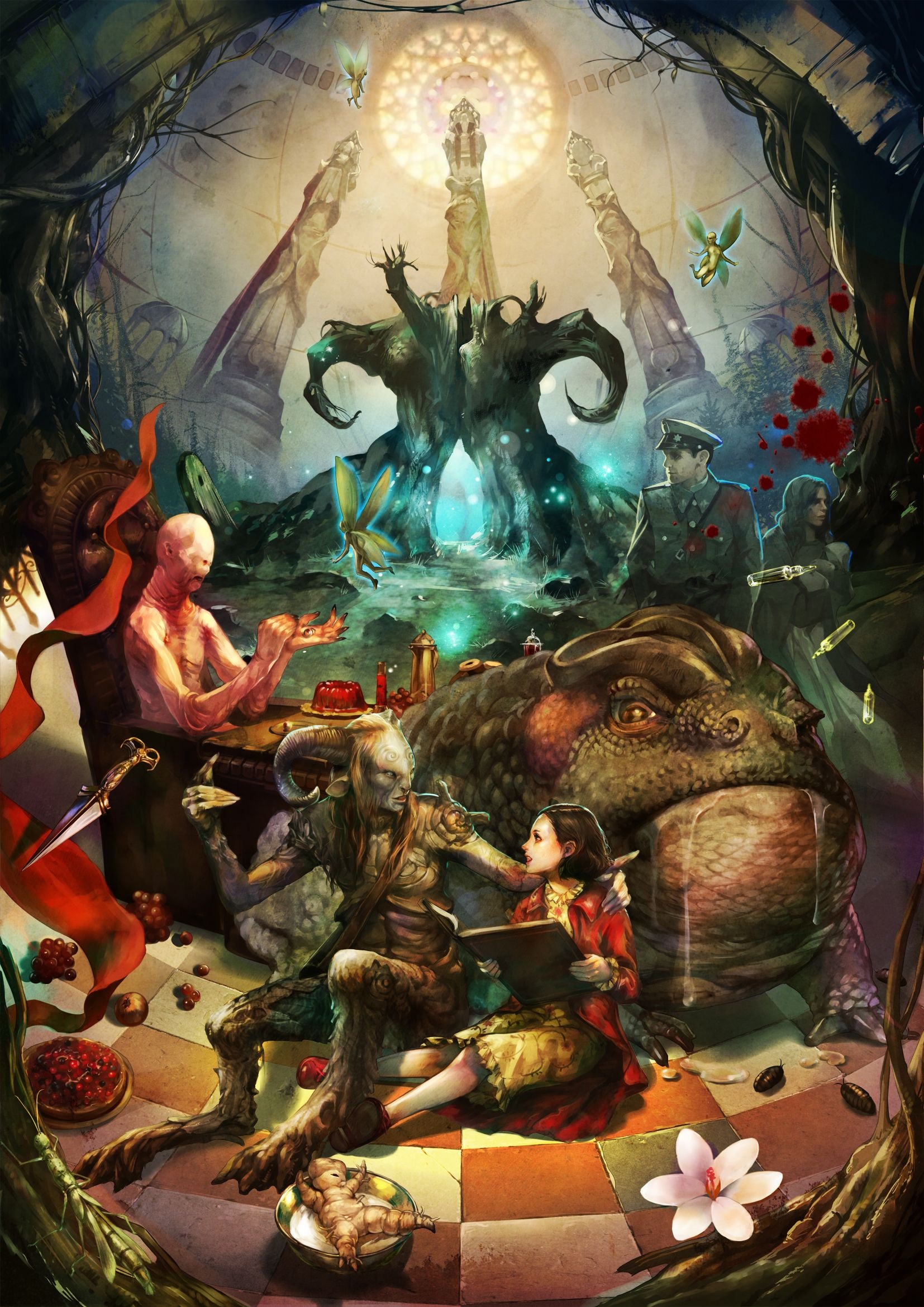 Pan's Labyrinth, Dark fantasy film, Captivating storyline, Magical creatures, 1660x2340 HD Phone