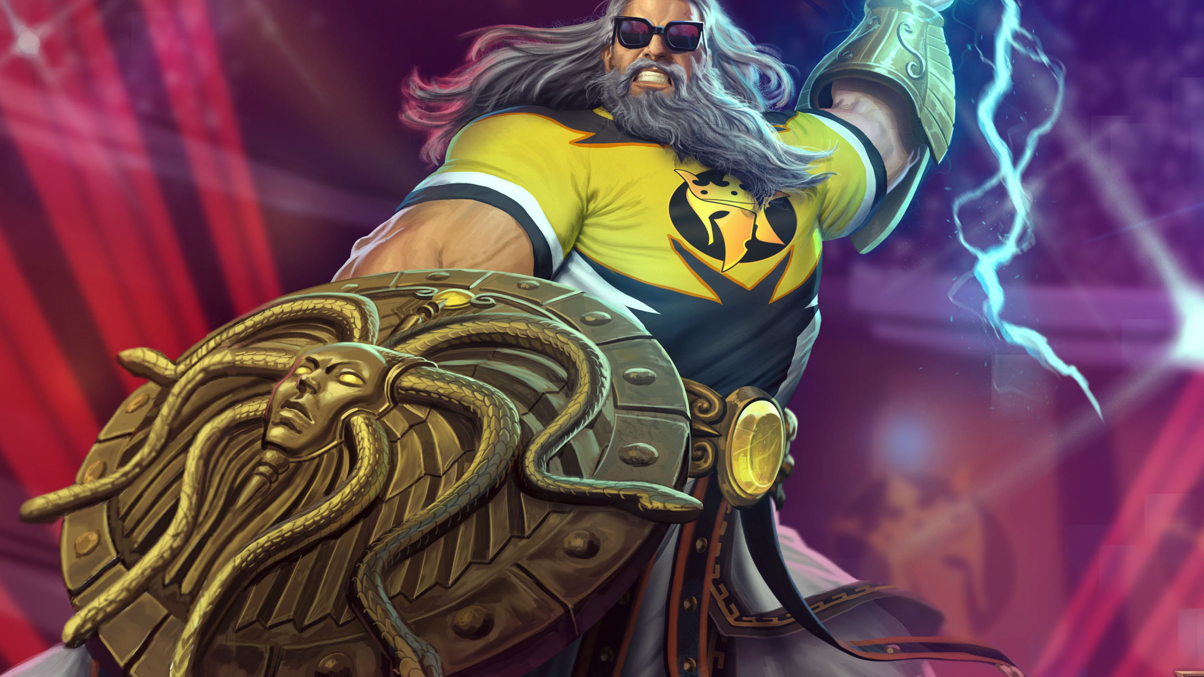 Zeus, SMITE game 4K wallpapers, Ultra HD gaming, Mythological battles, 3840x2160 4K Desktop