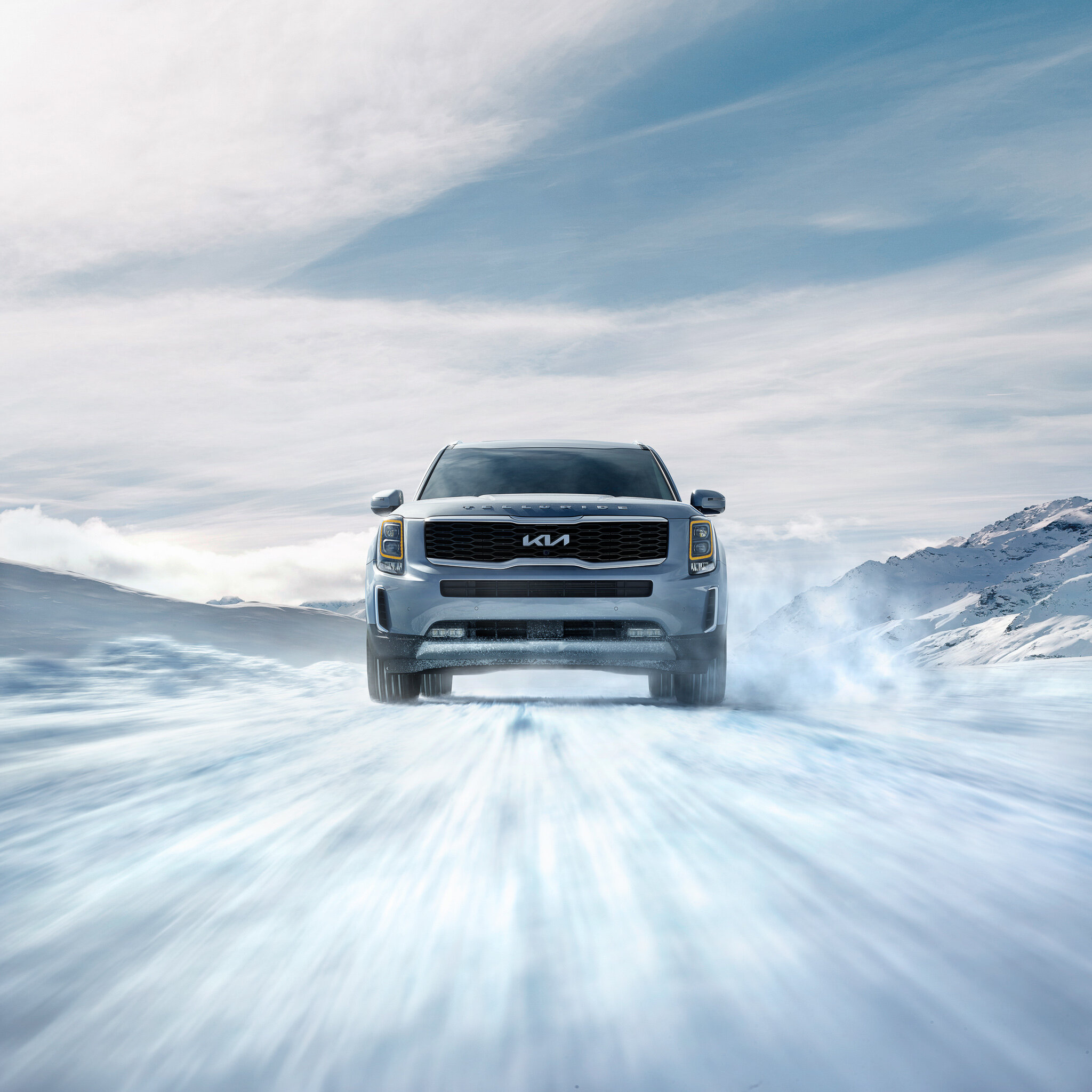 Kia Telluride, Gallery-style interior, Spacious SUV, Enhanced features, 2050x2050 HD Phone