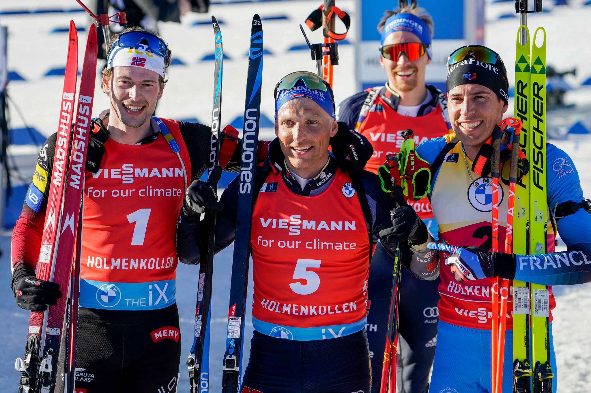 Quentin Fillon Maillet, Eckhoff, Lesser, Biathlon World Cup, 2050x1370 HD Desktop