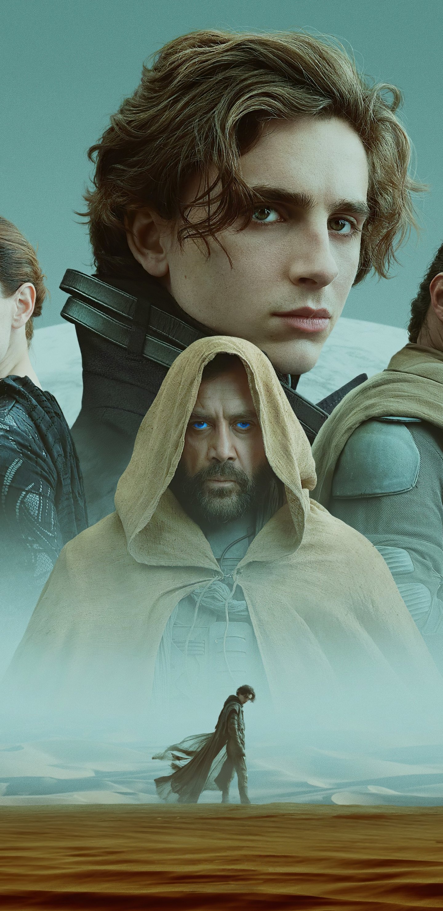Timothee Chalamet, Dune 2021, Epic sci-fi movie, Intergalactic adventure, 1440x2960 HD Phone